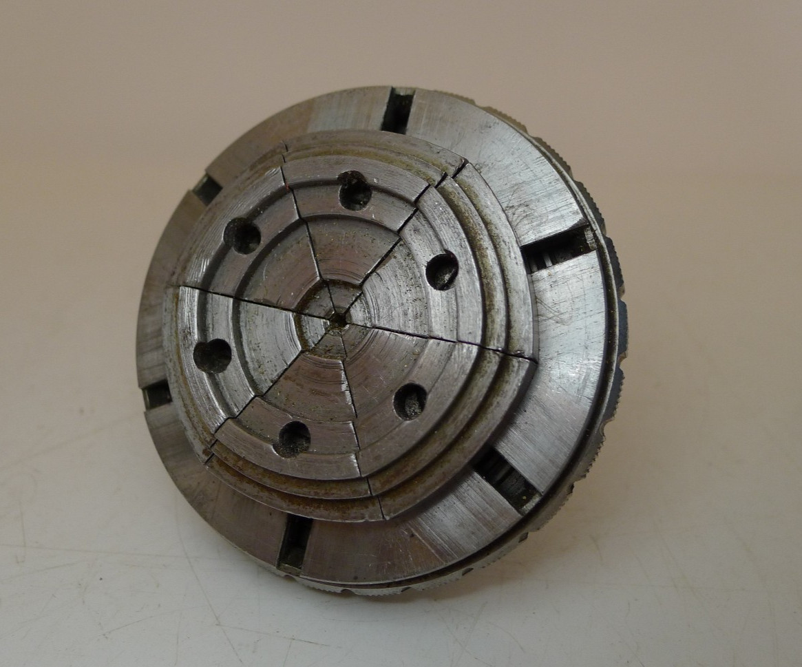 BERGEON 50 Lathe 6 JAW Watchmakers Universal Bezel Scroll Chuck 1766 8mm Collet