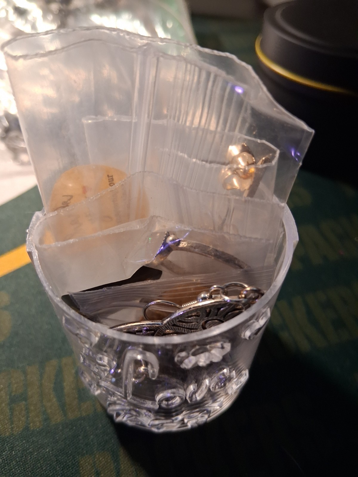 Love Mystery Jewelry Jar Has About 6 Pieces Of Jewelry Inside