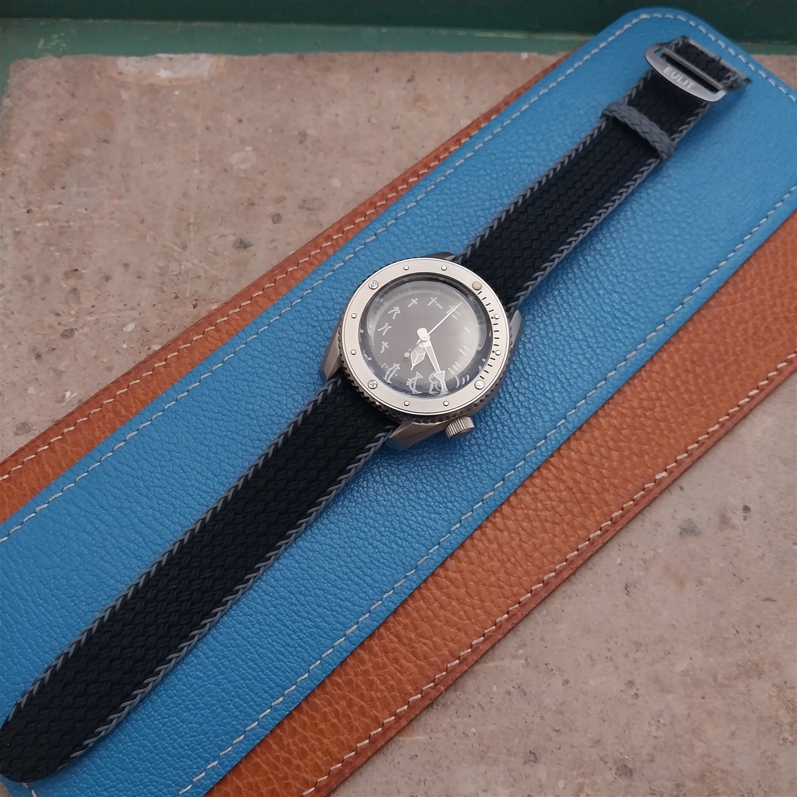 20mm Eulit Atlantic Braided Perlon Single Pass Field Watch Strap