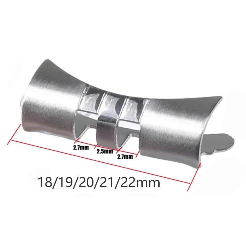 Stainless Steel Watch Band Adapter Curved End Connector 18mm 20mm 22mm