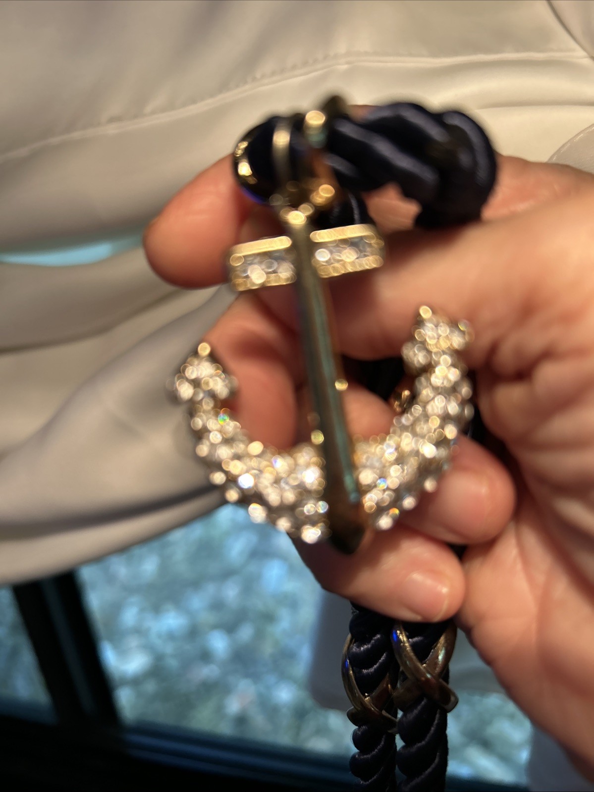 Summer Is Not Over With This Beautiful Anchor Necklace Lots Of Sparkle