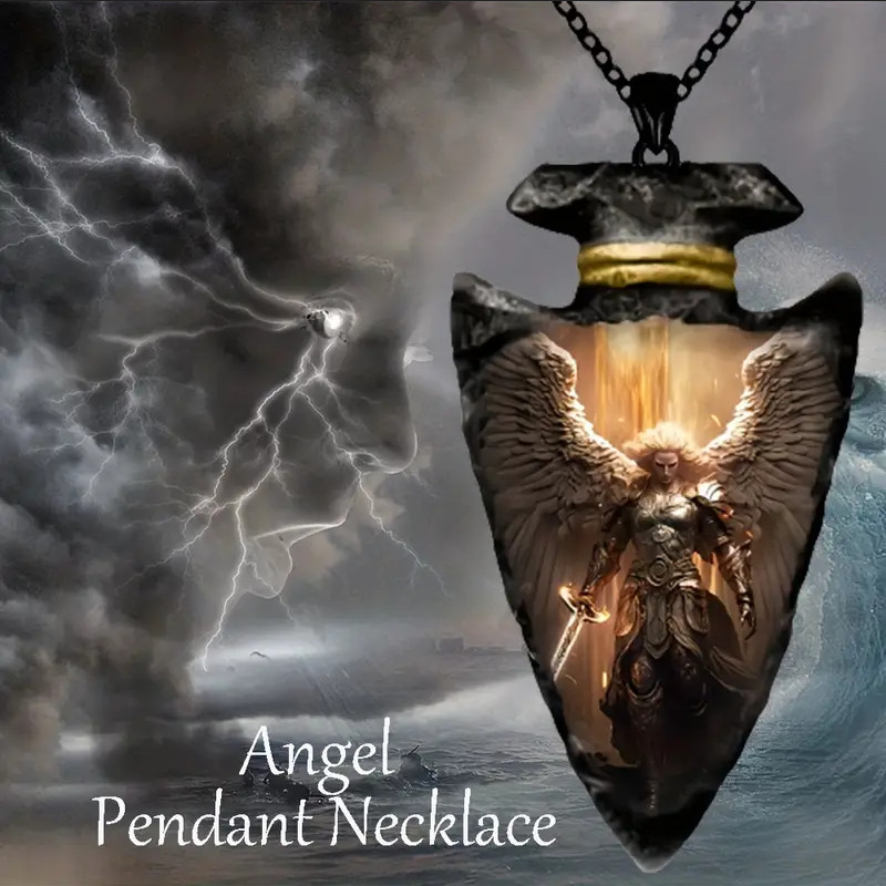 Warrior Guardian Angel Arrow Head Necklace Native Jewelry Pendant A