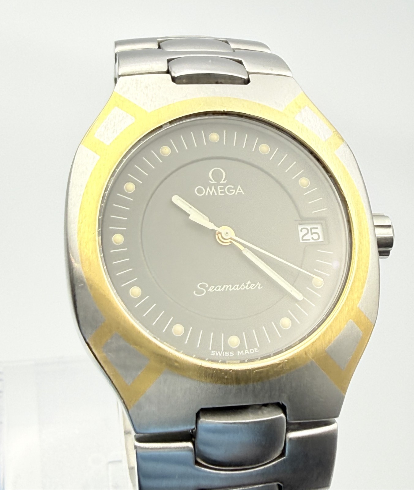 OMEGA Seamaster Polaris Vintage Date Quartz Watch Wrist 15cm (5.9in) – Rank B+
