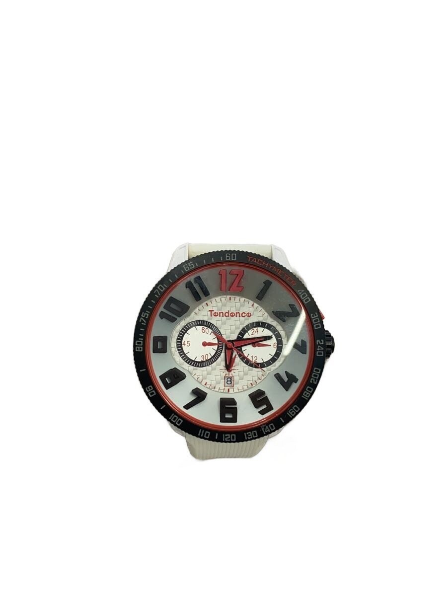Tendence TGS30003 White Oversized Quartz Watch Excellent JAPAN