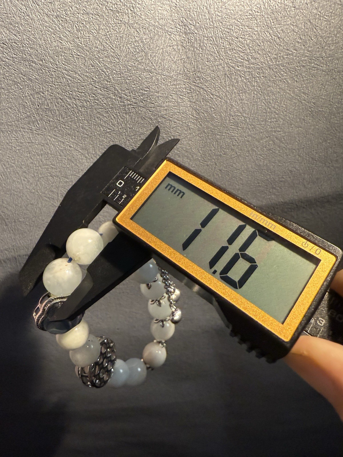 11.6mm Unqiue Natural Aquamarine with Rose Quartz，Fluorite Charm Bracelet