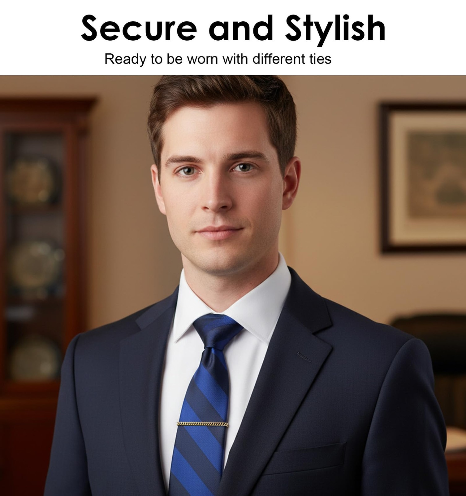3 Pcs Tie Chain for Men, Elegant Tie Clips for Mens Neckties Tacks Accessorie…