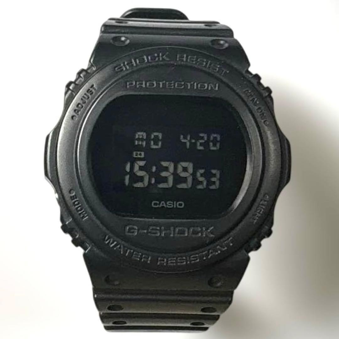 Good condition Casio G-SHOCK DW-5750E 35th anniversary model Black Working item