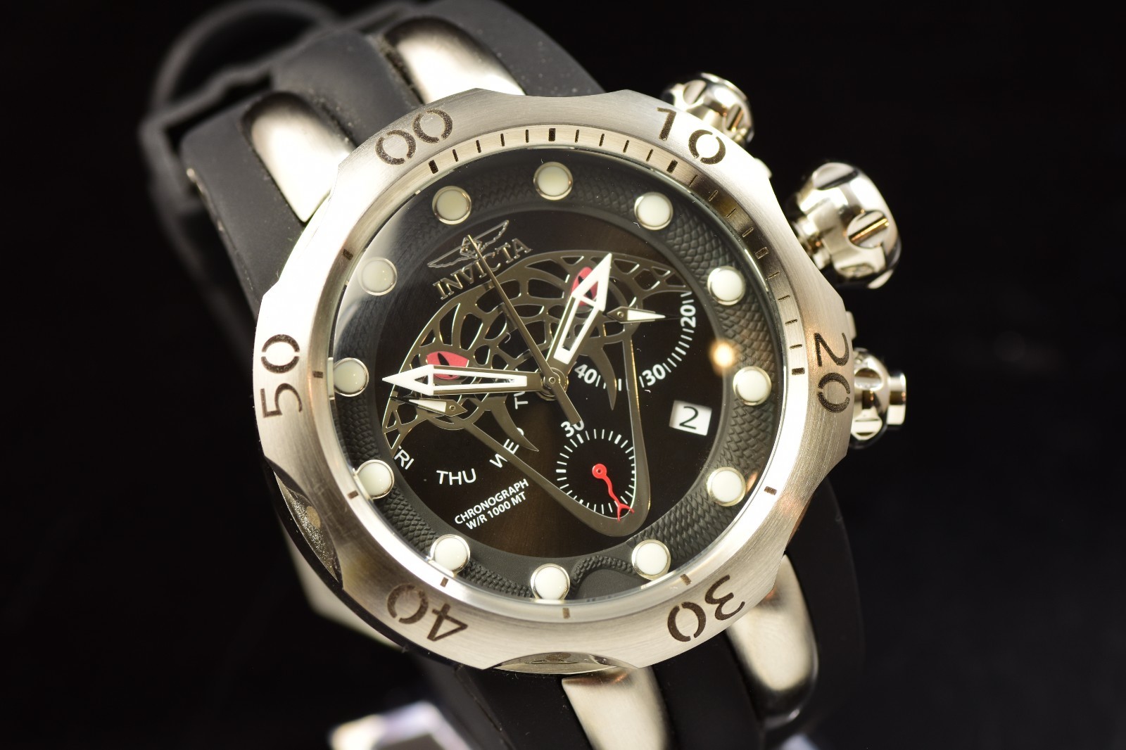 Invicta PRO DIVER Black Dial SOLID TITANIUM AUTOMATIC Men’s Watch (PRE-OWNED)
