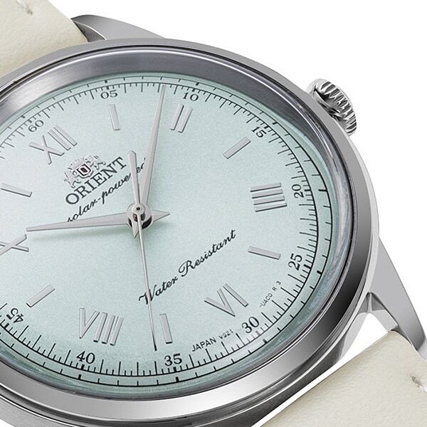 ORIENT Classic Bambino 38 RN-WK0002E Analog Men’s Watch Ivory White Silver Solar