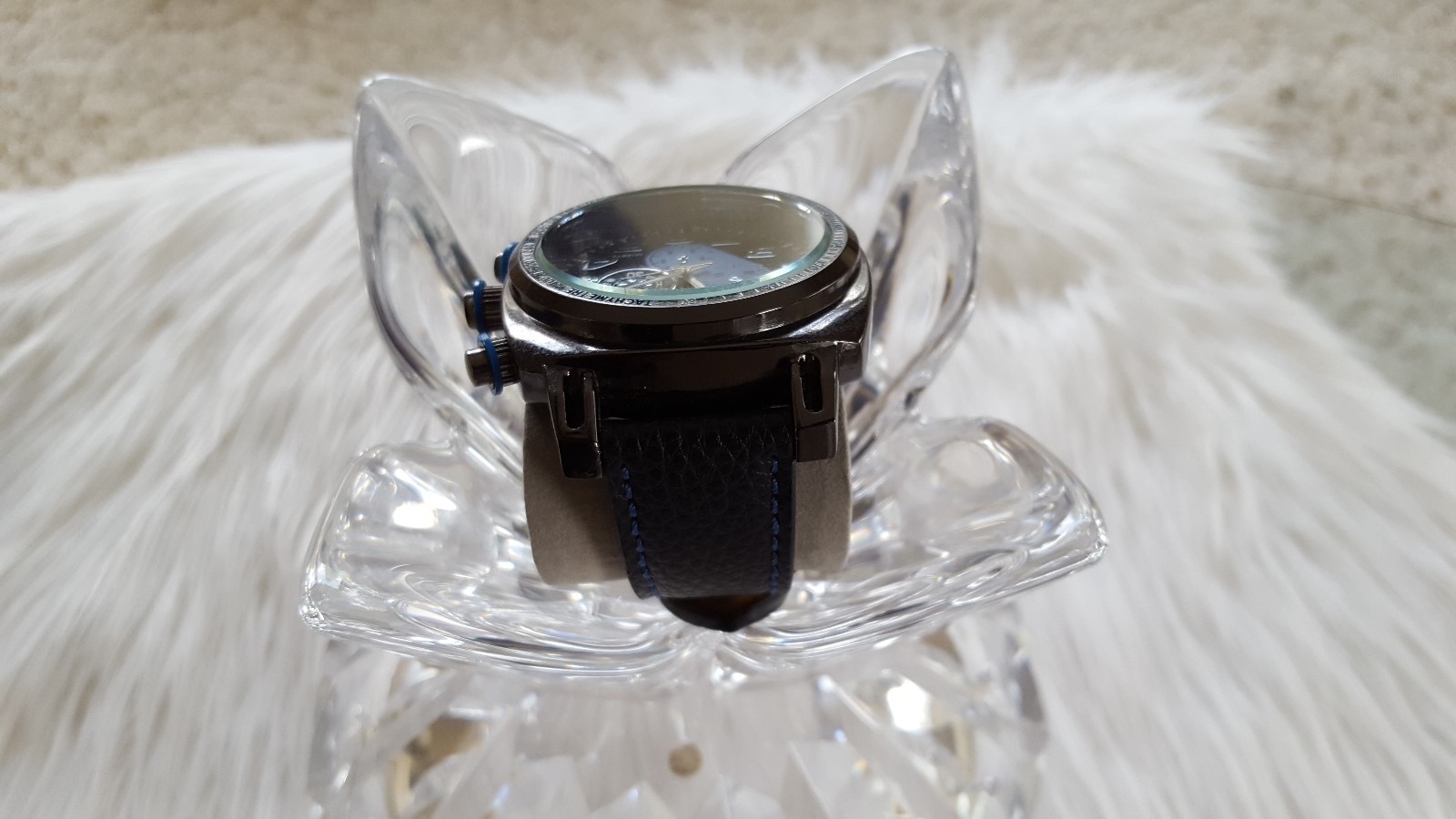 NEW – TECNO SPORT Black Dial blue Band AB1362 (315)