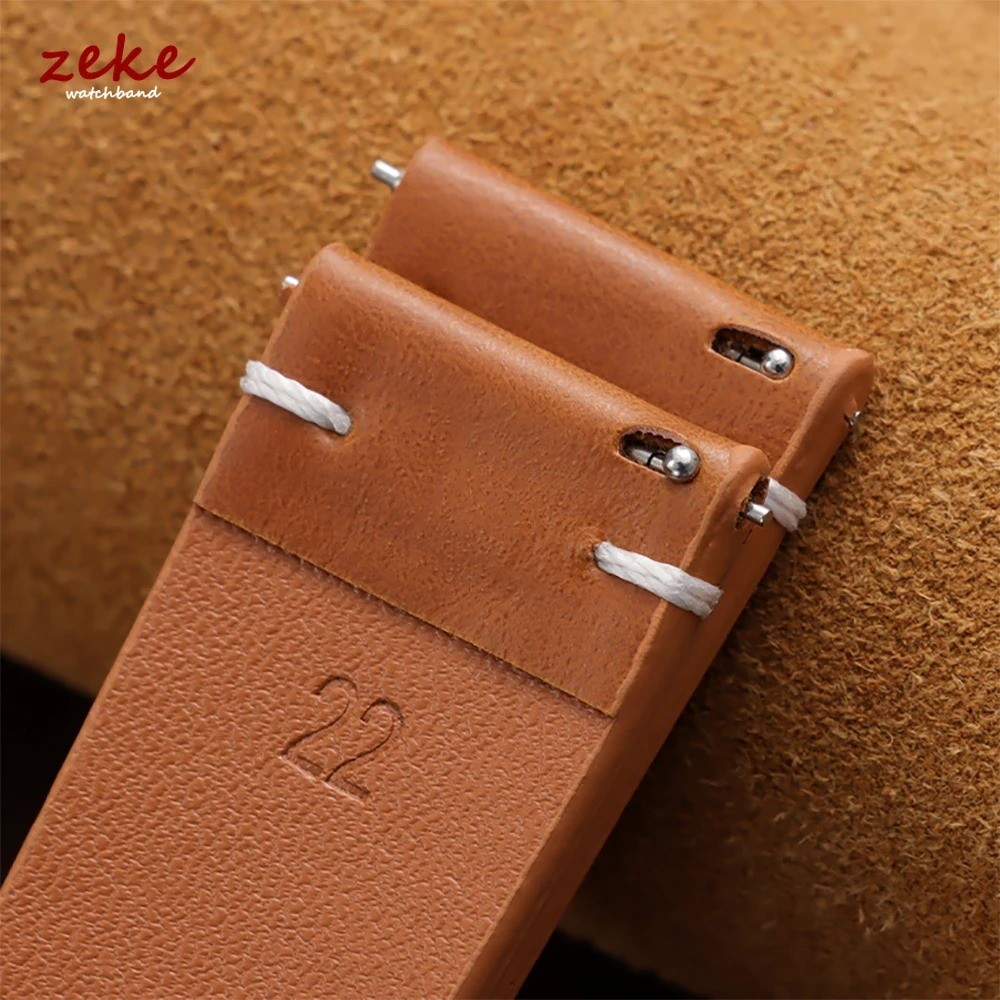 Retro Oil Wax Genuine Leather Watch Band 18 19 20 21 22 24mm Thin Cowhide Strap.