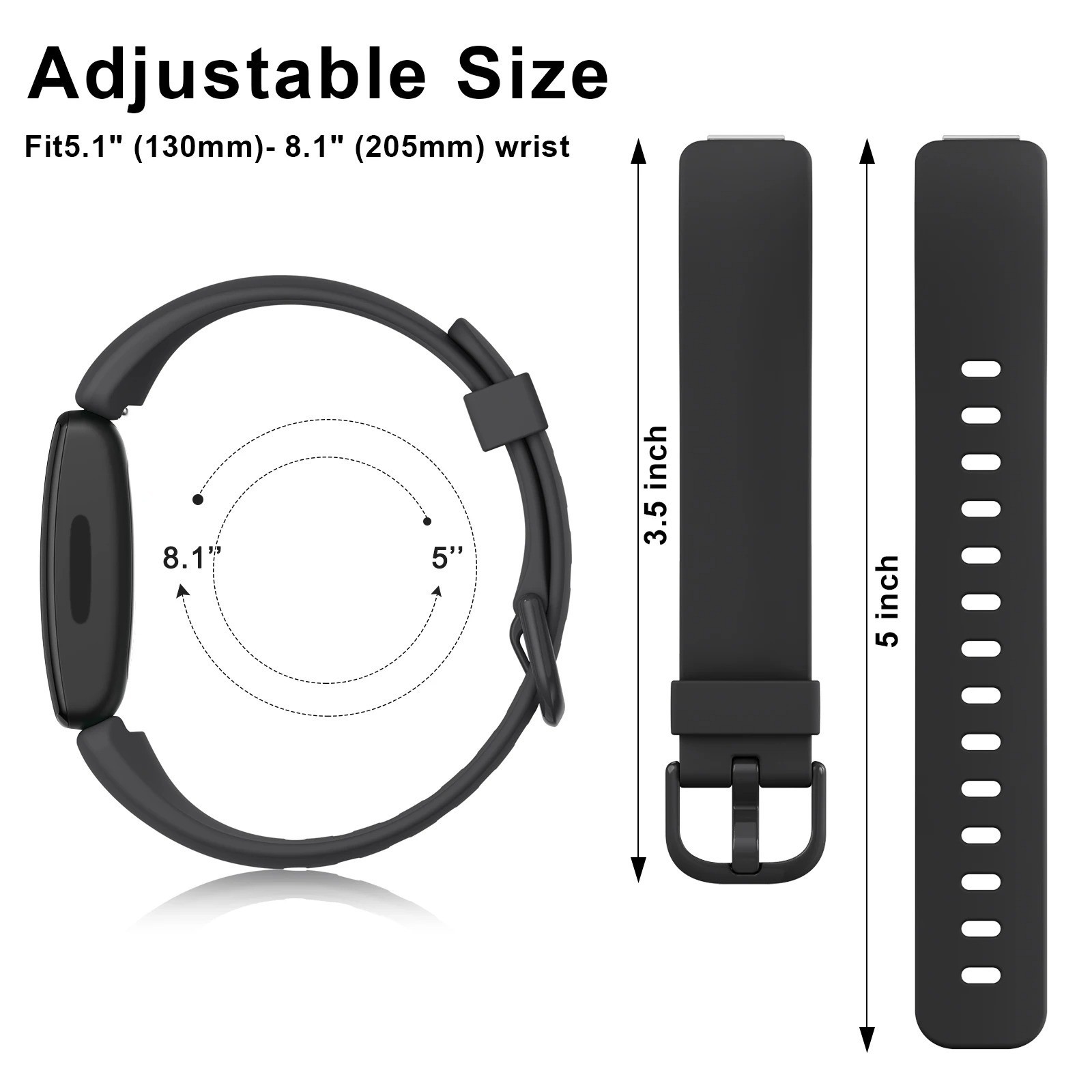 For Fitbit Inspire 2 HR Ace 2 Replacement Silicone Wristband Strap Watch Band