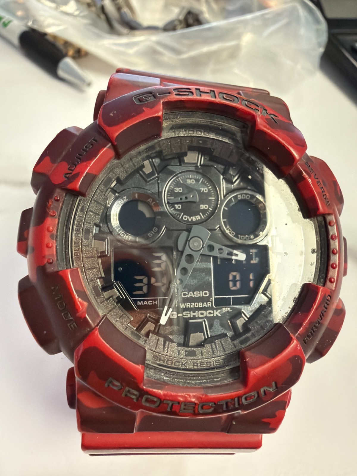 Casio G-Shock GA100 Red Camo