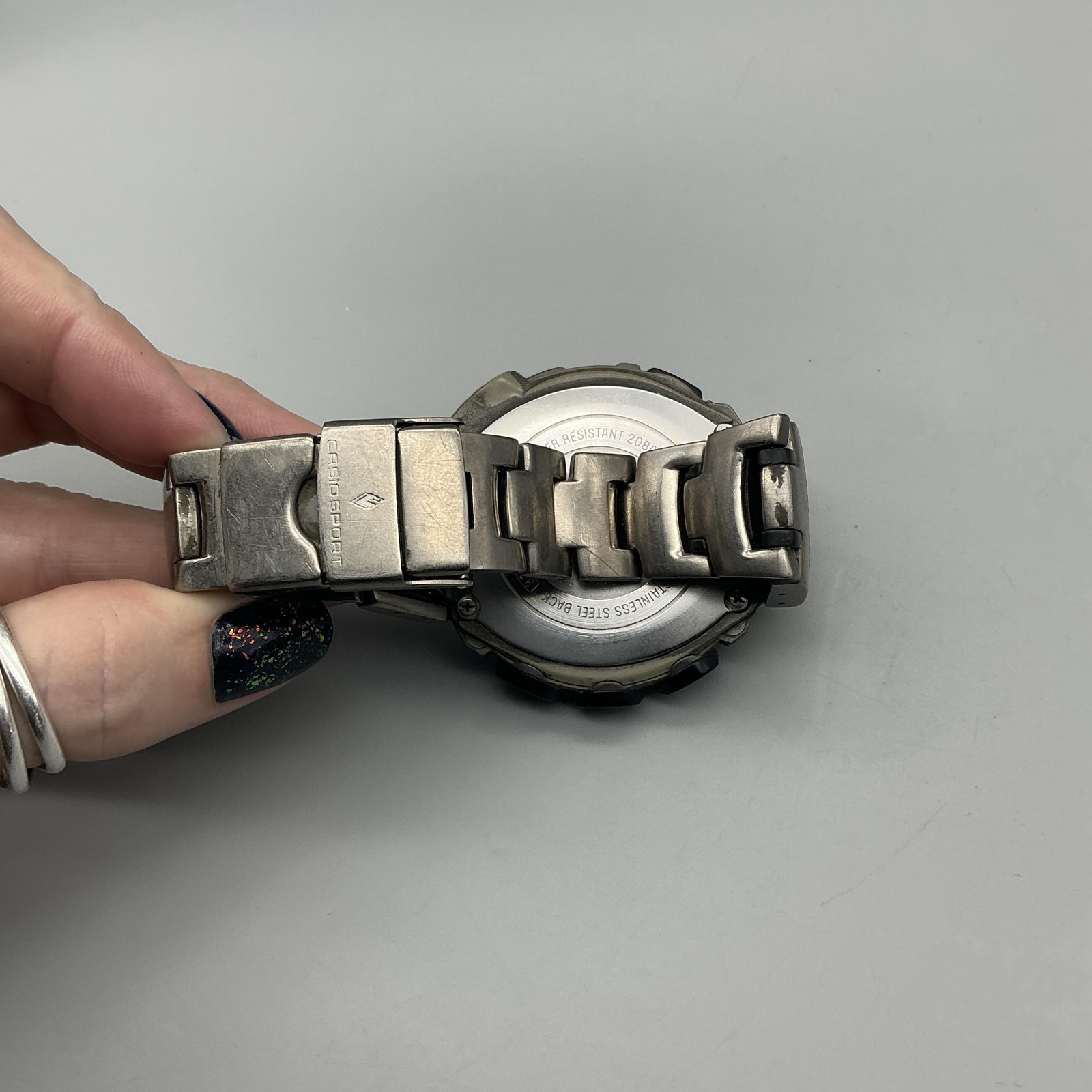 Casio Pathfinder PAW-1500T Mens Watch 49mm Titanium Solar Day Date 7.25″