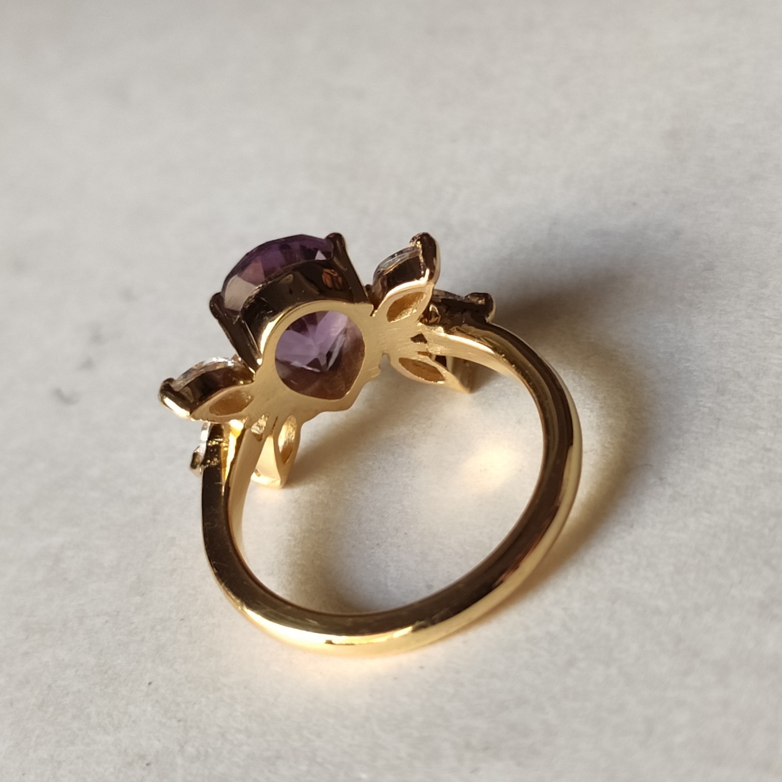 Elegant Amethyst Ring 925 Sterling Silver Handmade Women Jewelry Purple Stone