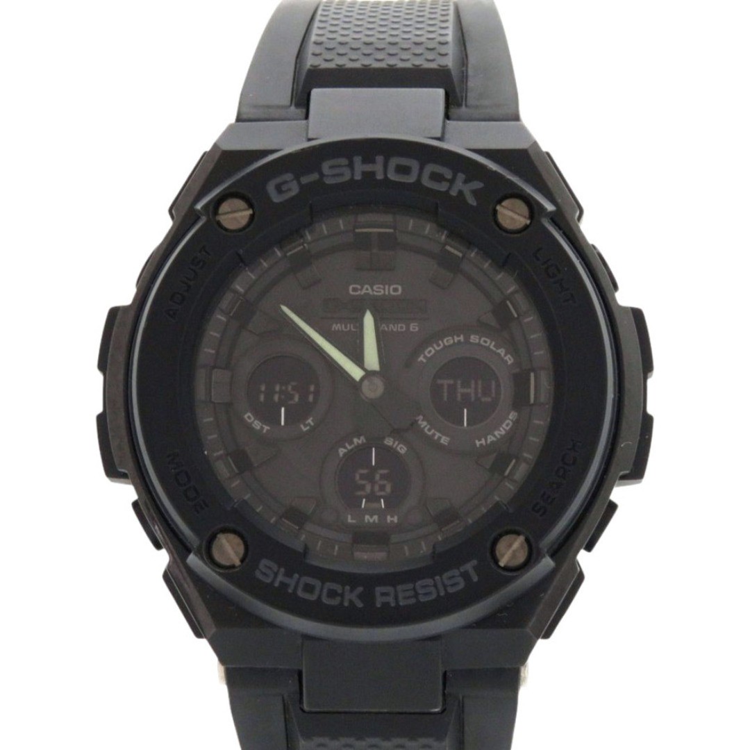 CASIO G SHOCK GST W300G 1A1JF SS Resin Black Tough Solar Watch CASIO