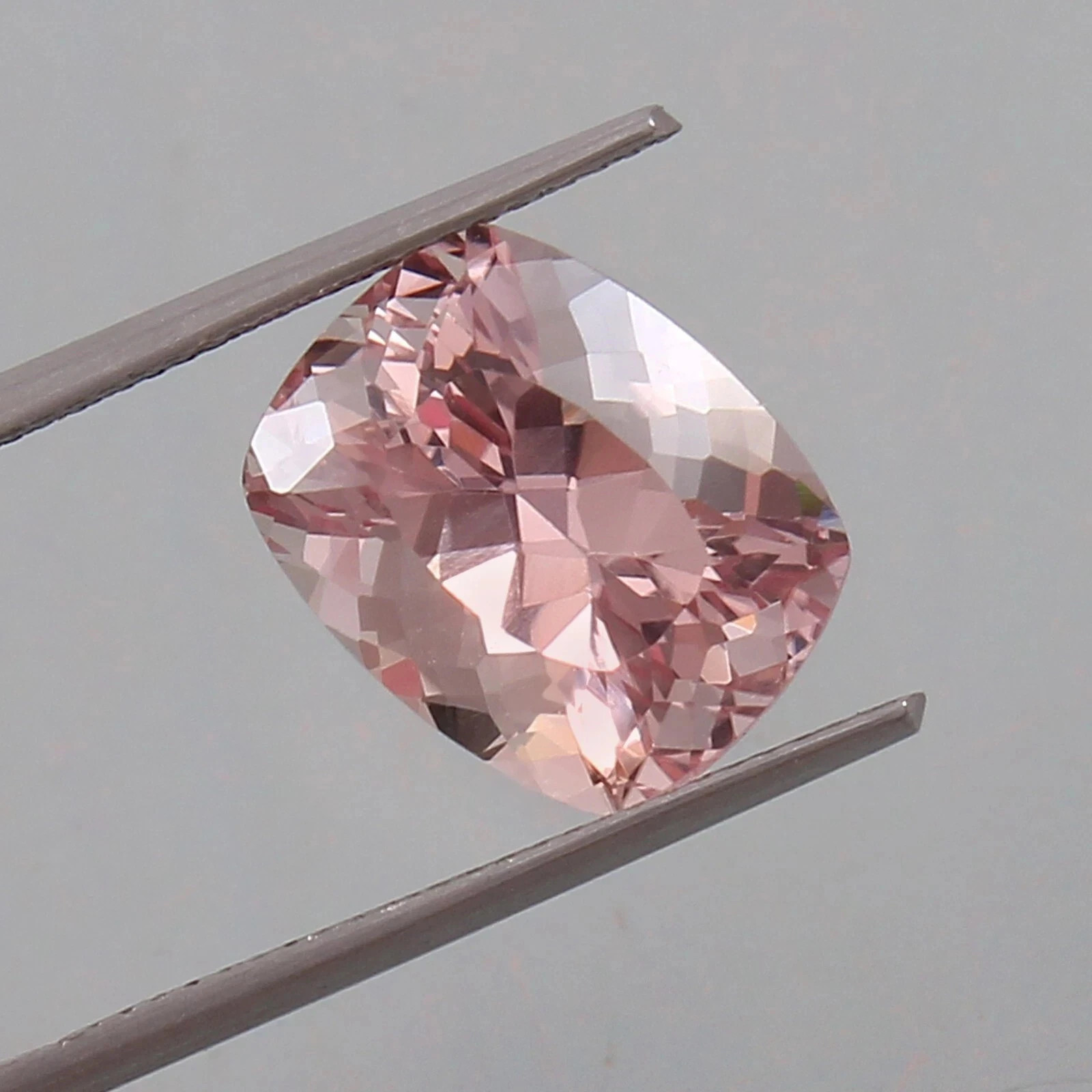 12.45 Ct Natural Ceylon Padparadscha Sapphire Loose Cushion Cut MR Gemston F01 A