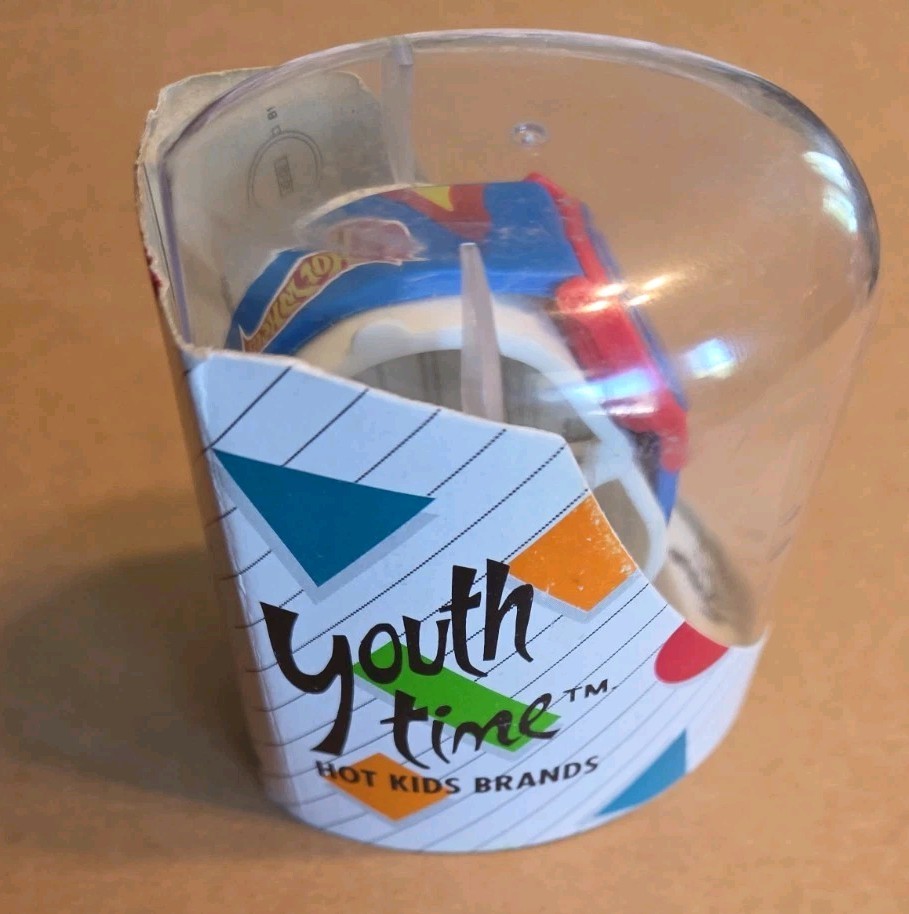 Hot Wheels Watch 1992 In Plastic Case “Youth Time” Hot Kids Brands