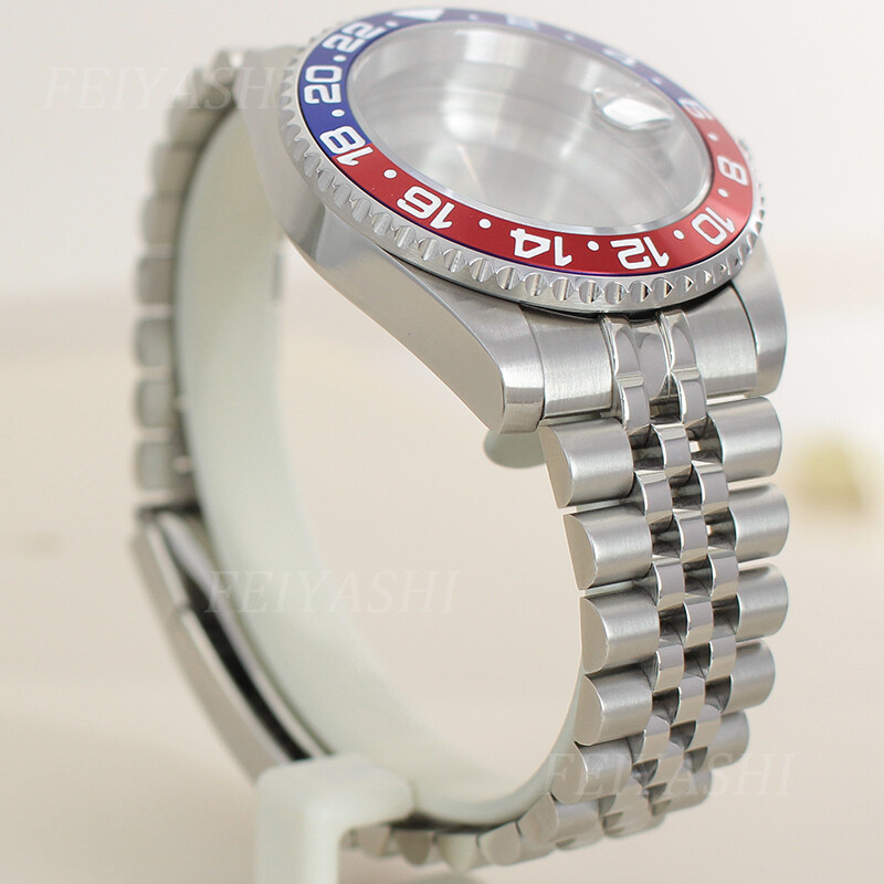 40mm nh35 Watch case Jubilee Bracelet GMT Ceramic Ring Sapphire Cyclops Sapphire