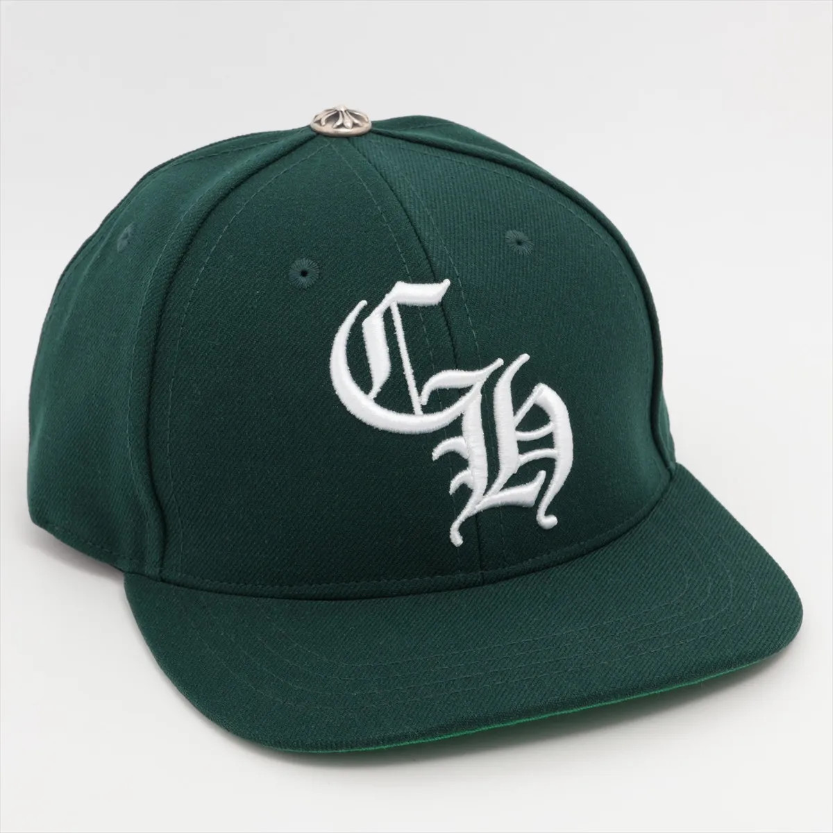 Chrome Hearts baseball cap Cotton & Polyester ONE SIZE 51-61 Green CH logo embro