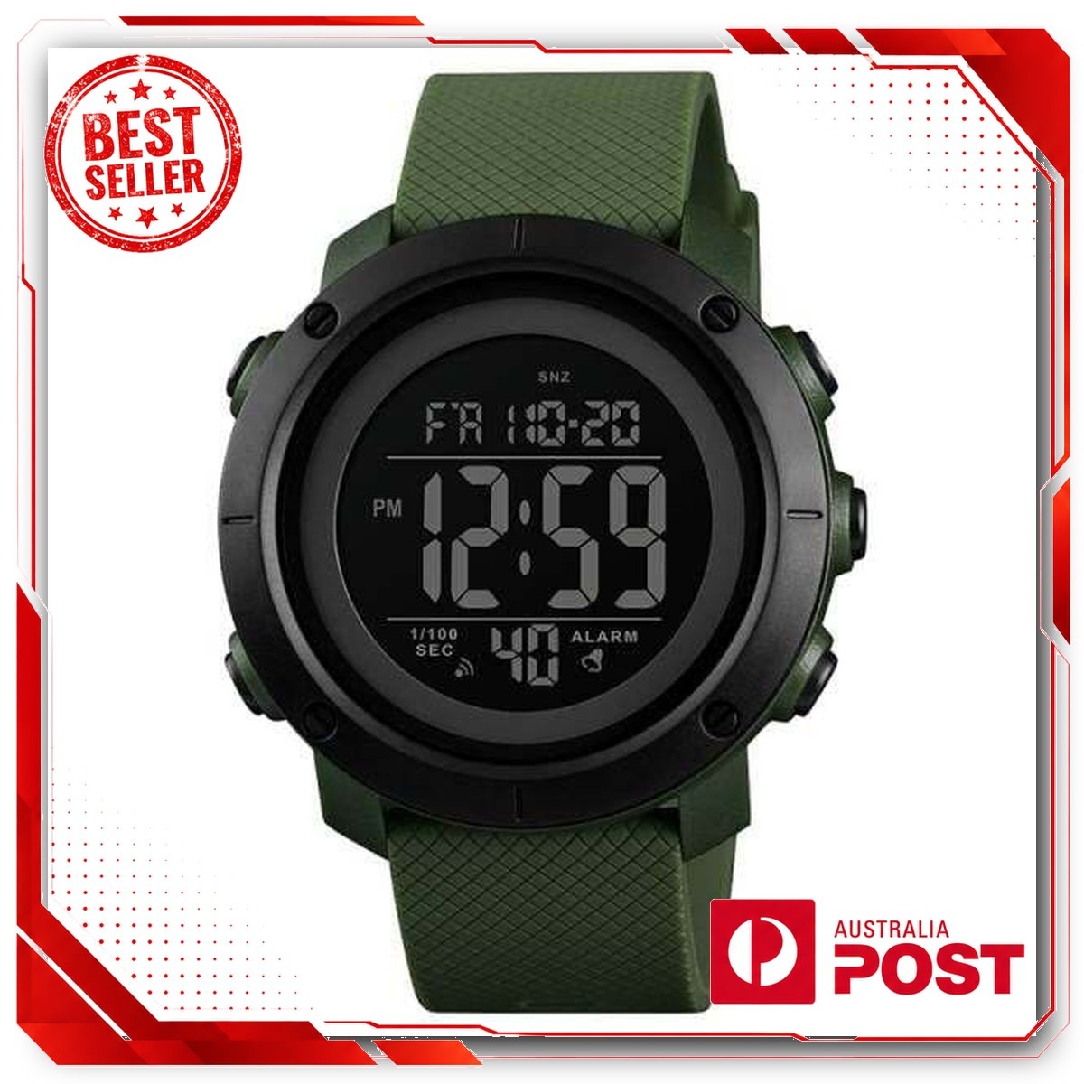 Digital Sports Watch 50M Waterproof Military Casual Men’s