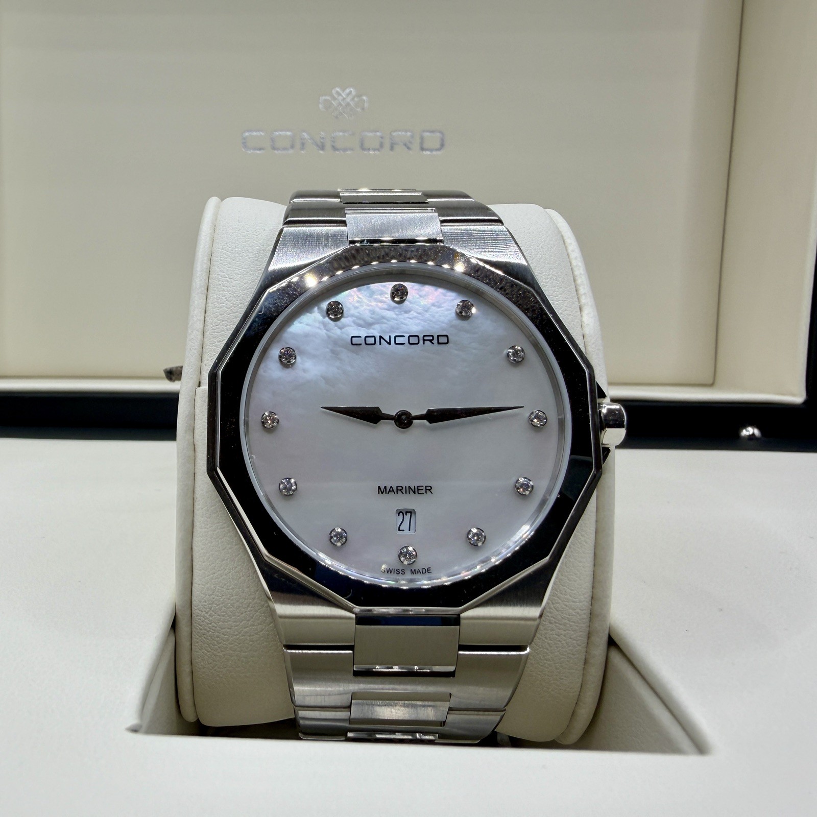 Concord Mariner 05.1.14.1186 40 mm Steel MOP Diamond Dial Men’s Watch 0320512