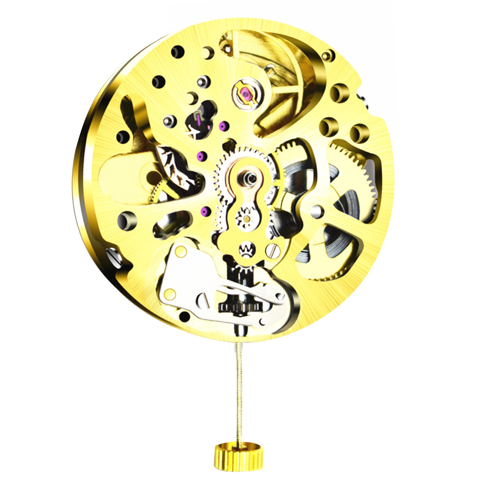 27mm Gold Skeleton 2004 Adjustment Radiation Pattern Automatic Watch Movement