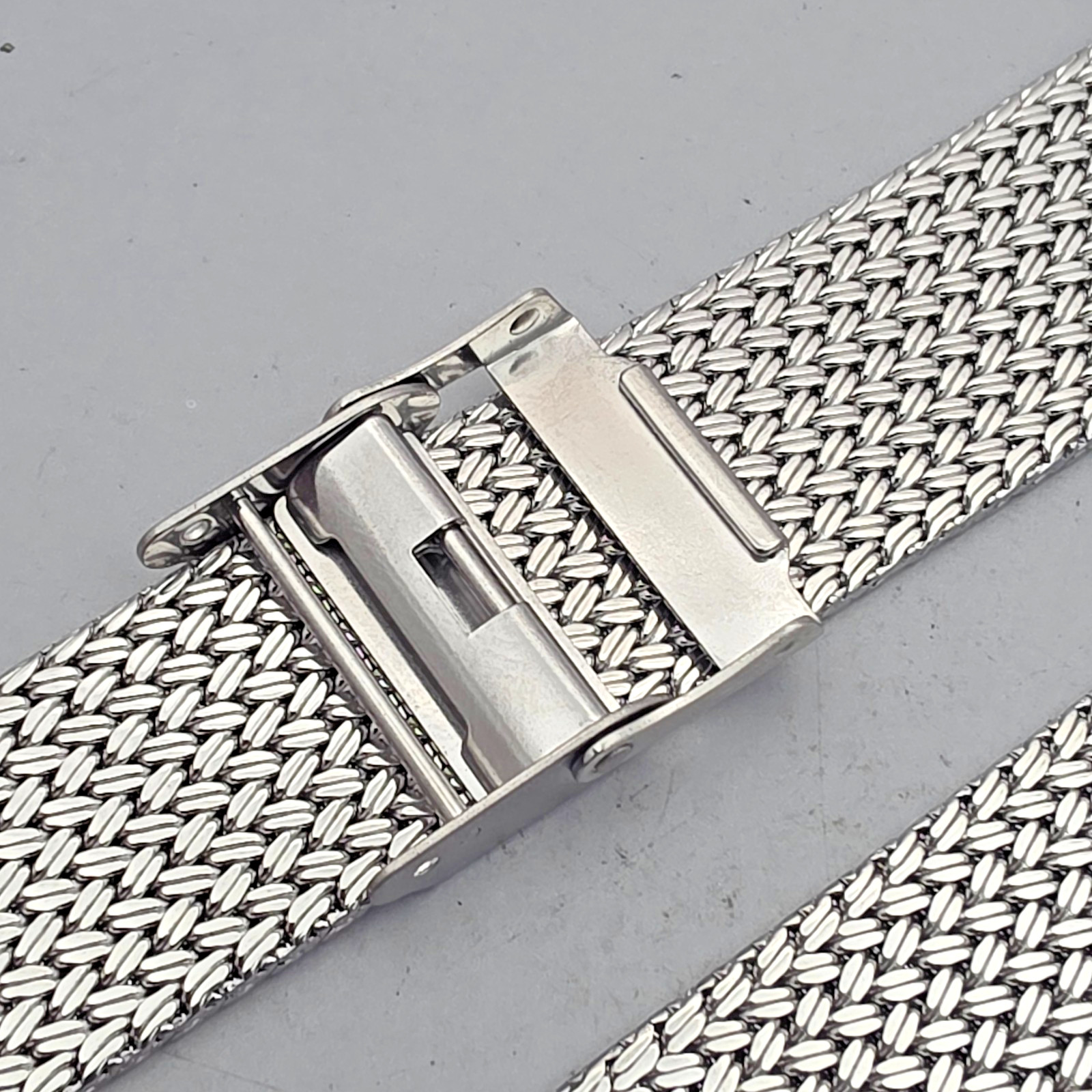 Unbranded Stainless steel mesh watchband/Bracelet 20mm Woven Texture