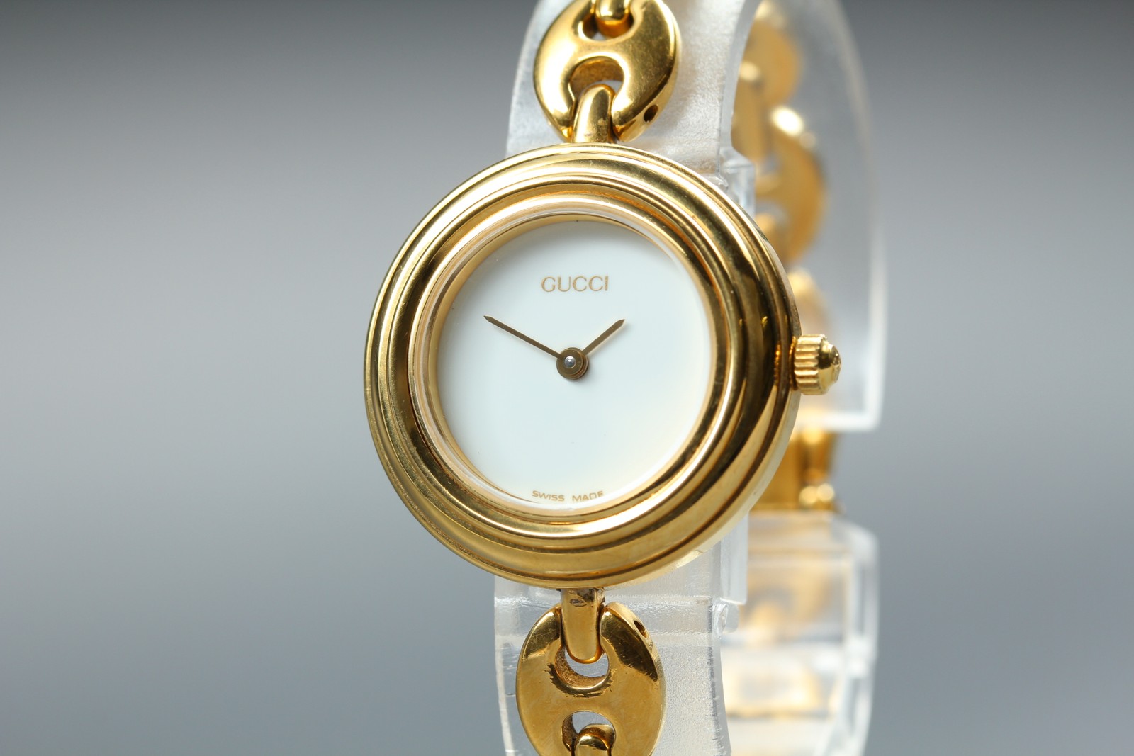 [Near MINT] GUCCI Change Bezel Gold Color 11/12.2 26mm Quartz Women’s Watch