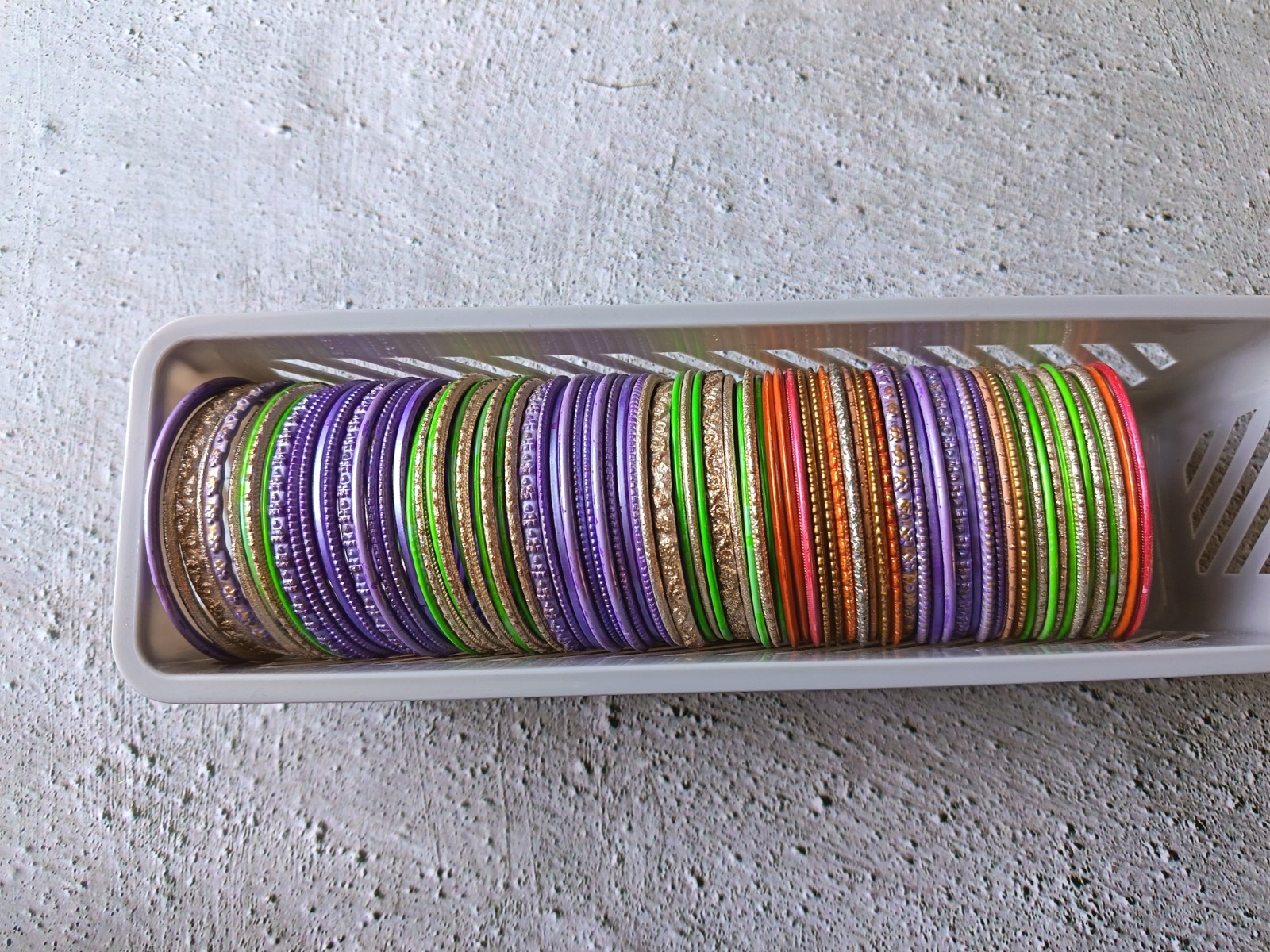 Job Lot of Traditional Indian Wedding Bridal Bangles Approx 80 No. 55-58mm WB-C