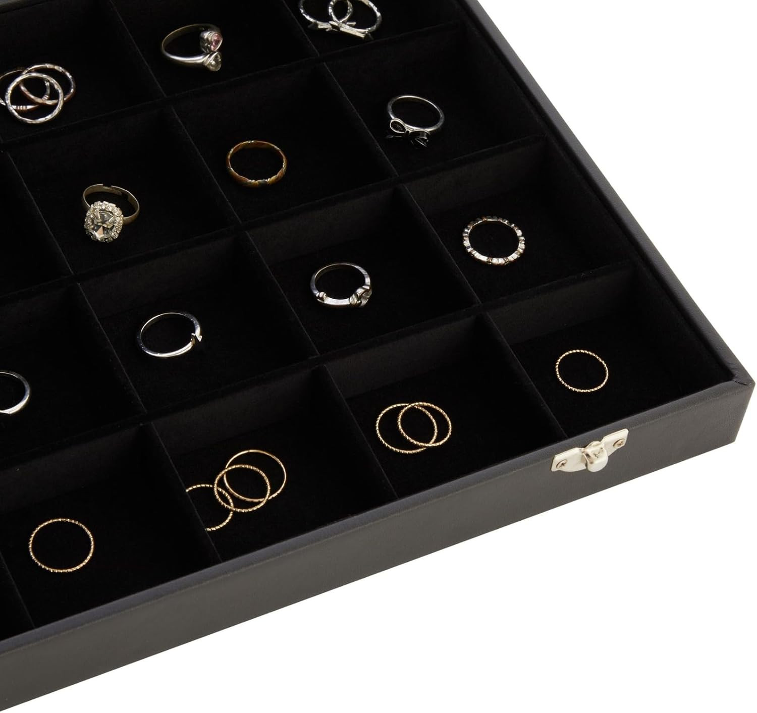 Black Velvet Jewelry Display Tray Organizer Case – Jewelry Display for Vendors W