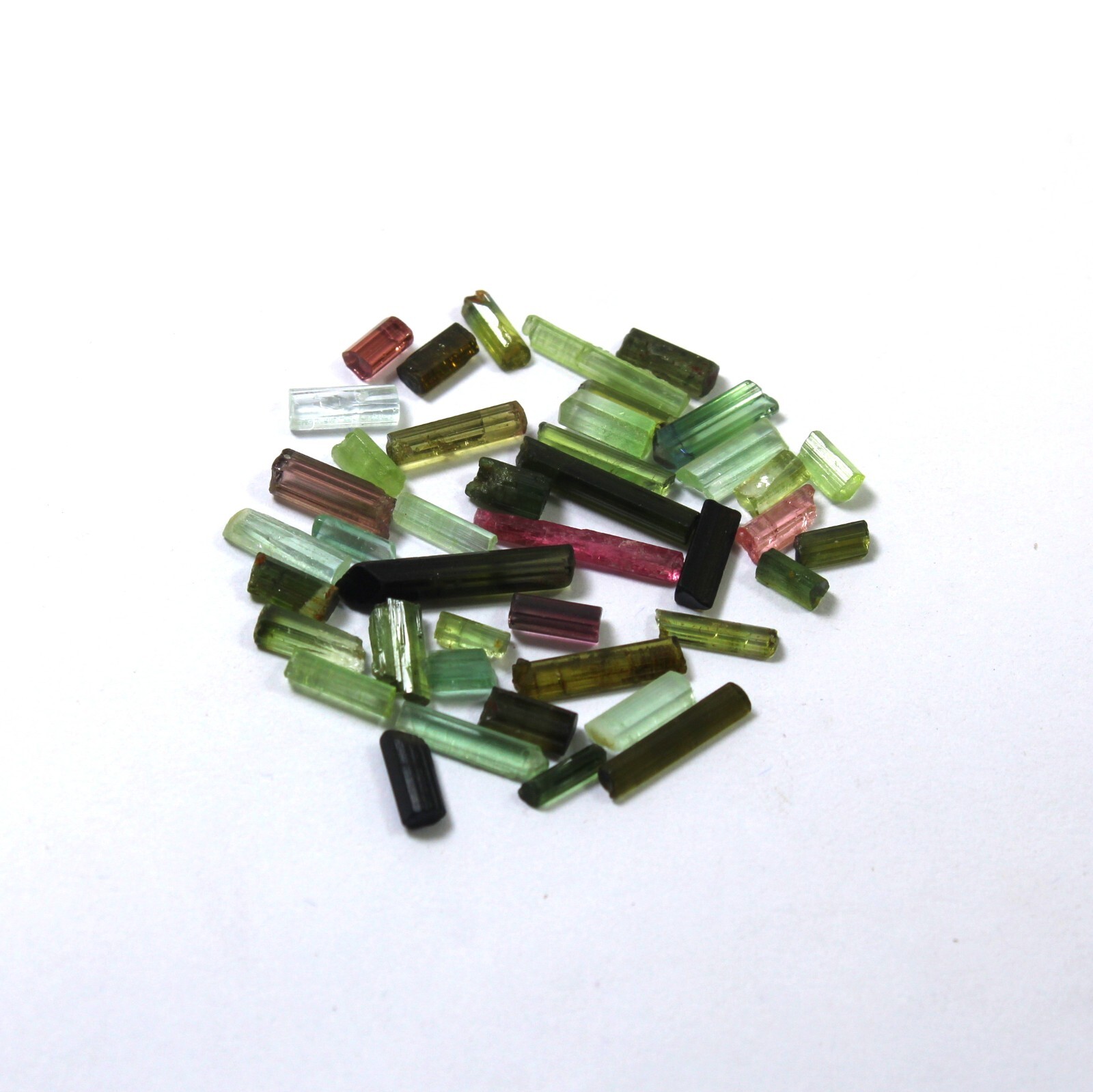 4 to 16 MM 20 Ct Natural Multi Color Smooth Tourmaline Pencil 41 Pcs Lot