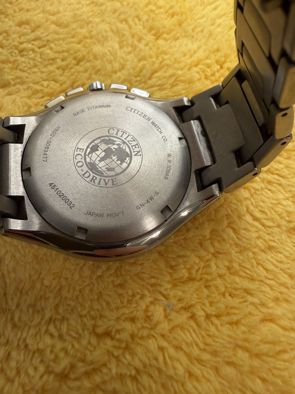 Men’s Citizen AT0940-50E Eco-Drive Titanium Black Dial Chronograph Date Watch