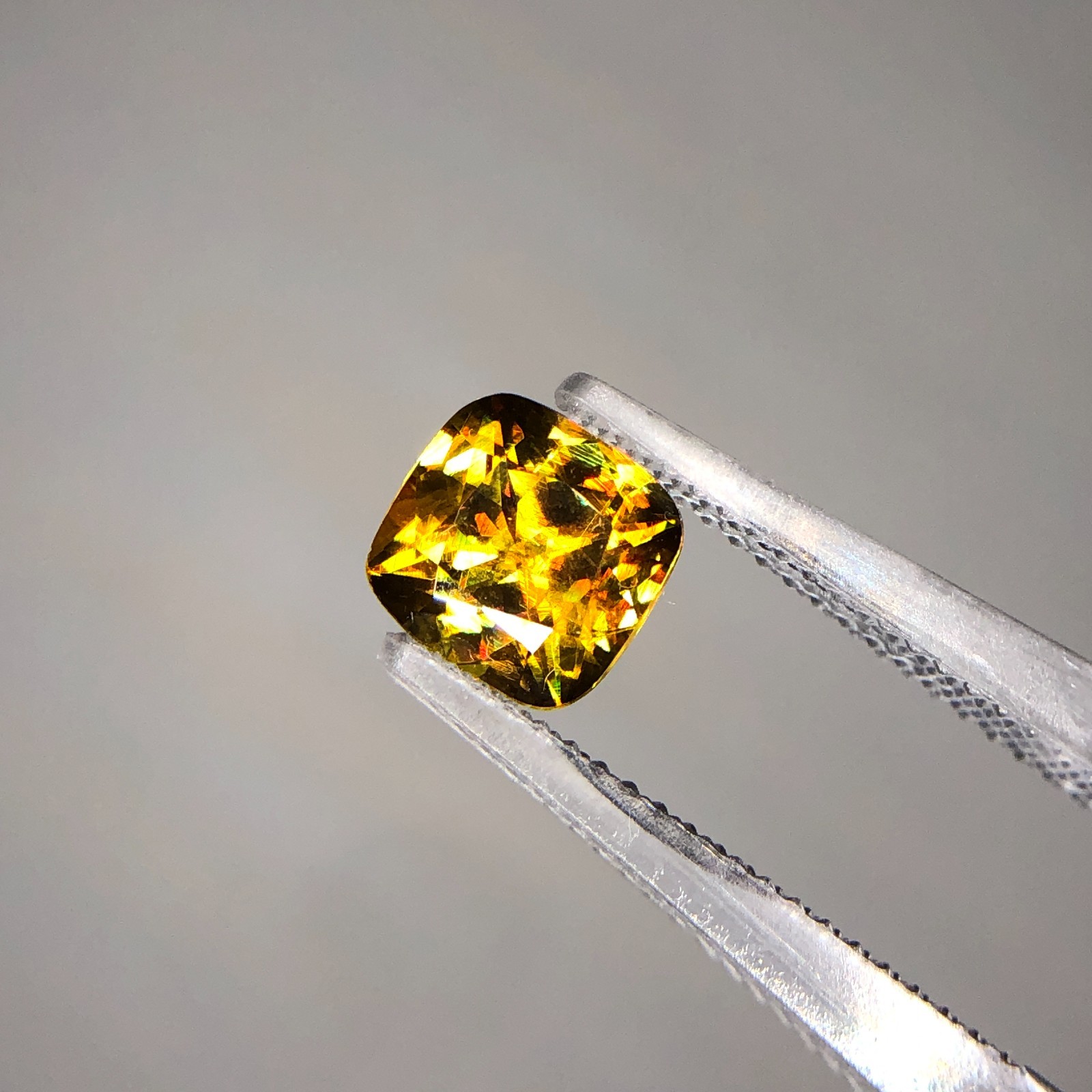 1.45 Ct Natural Full Fire Sphene Titanite | Cushion Cut Gemstone | For Jewelry