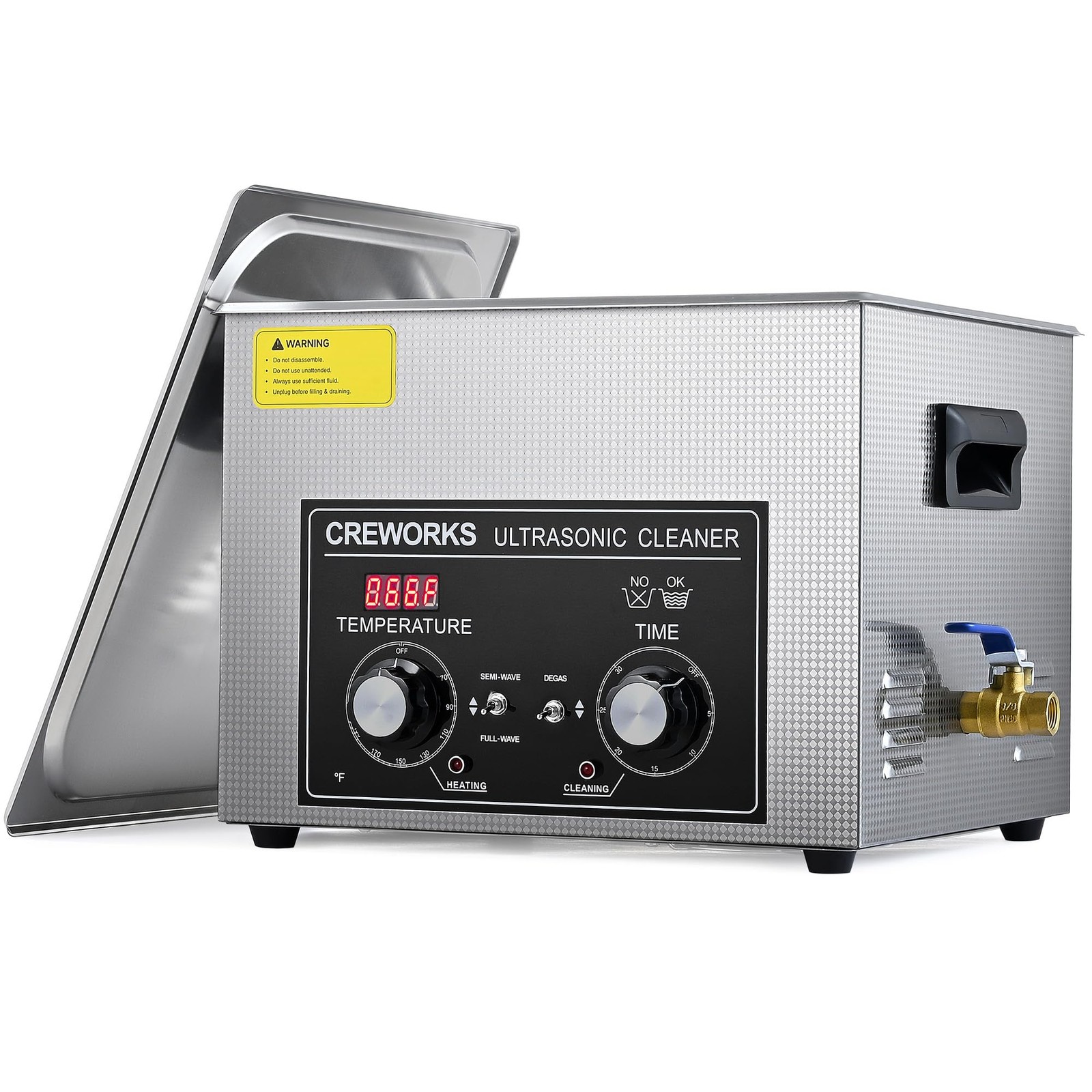 15L Ultrasonic Cleaner with Heater and Timer, 360W Stainless Steel Ultrasonic…