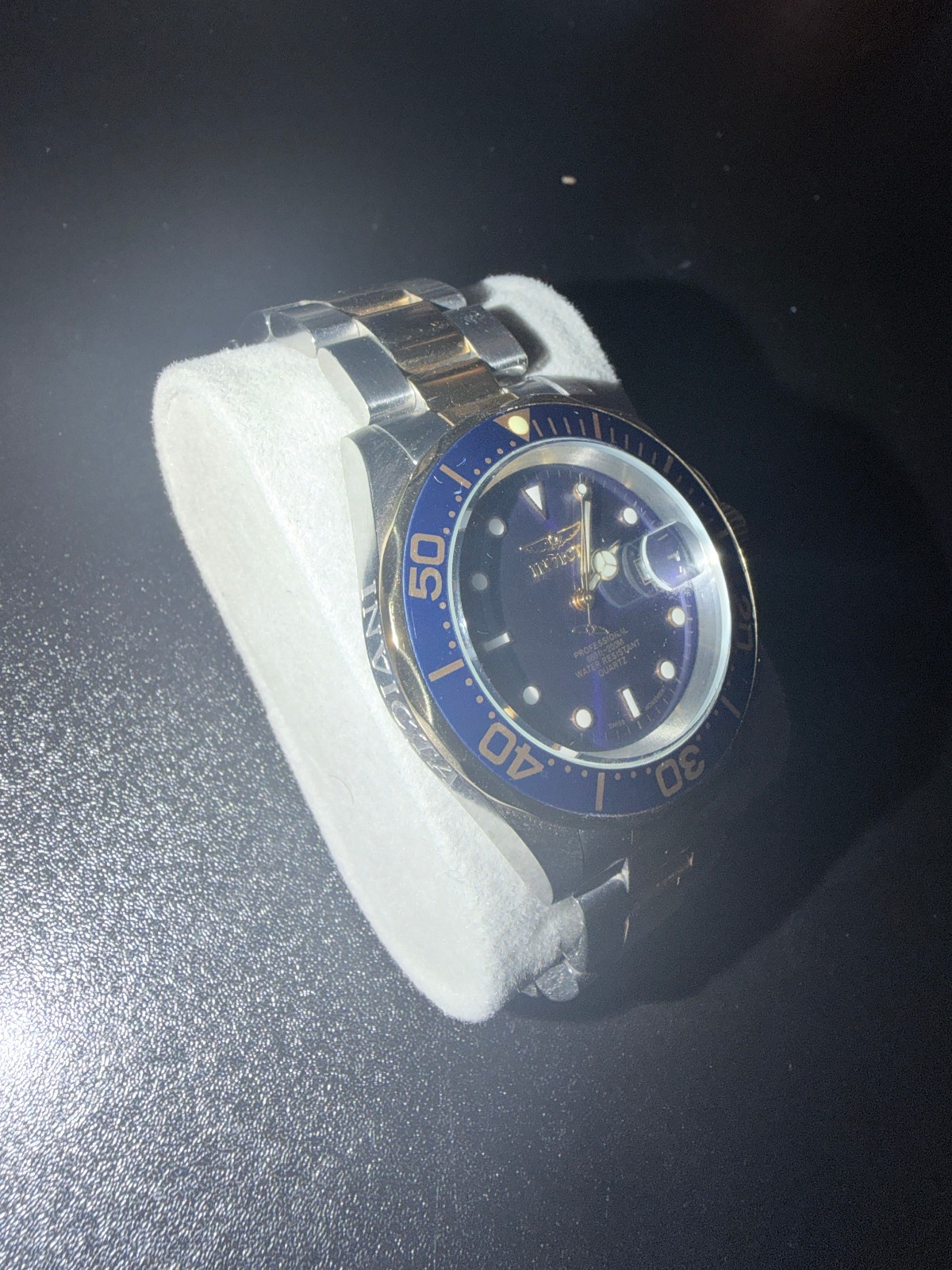 Invicta Pro Diver 9310A Blue Dial Two Tone Stainless Steel Wrist Watch for Men
