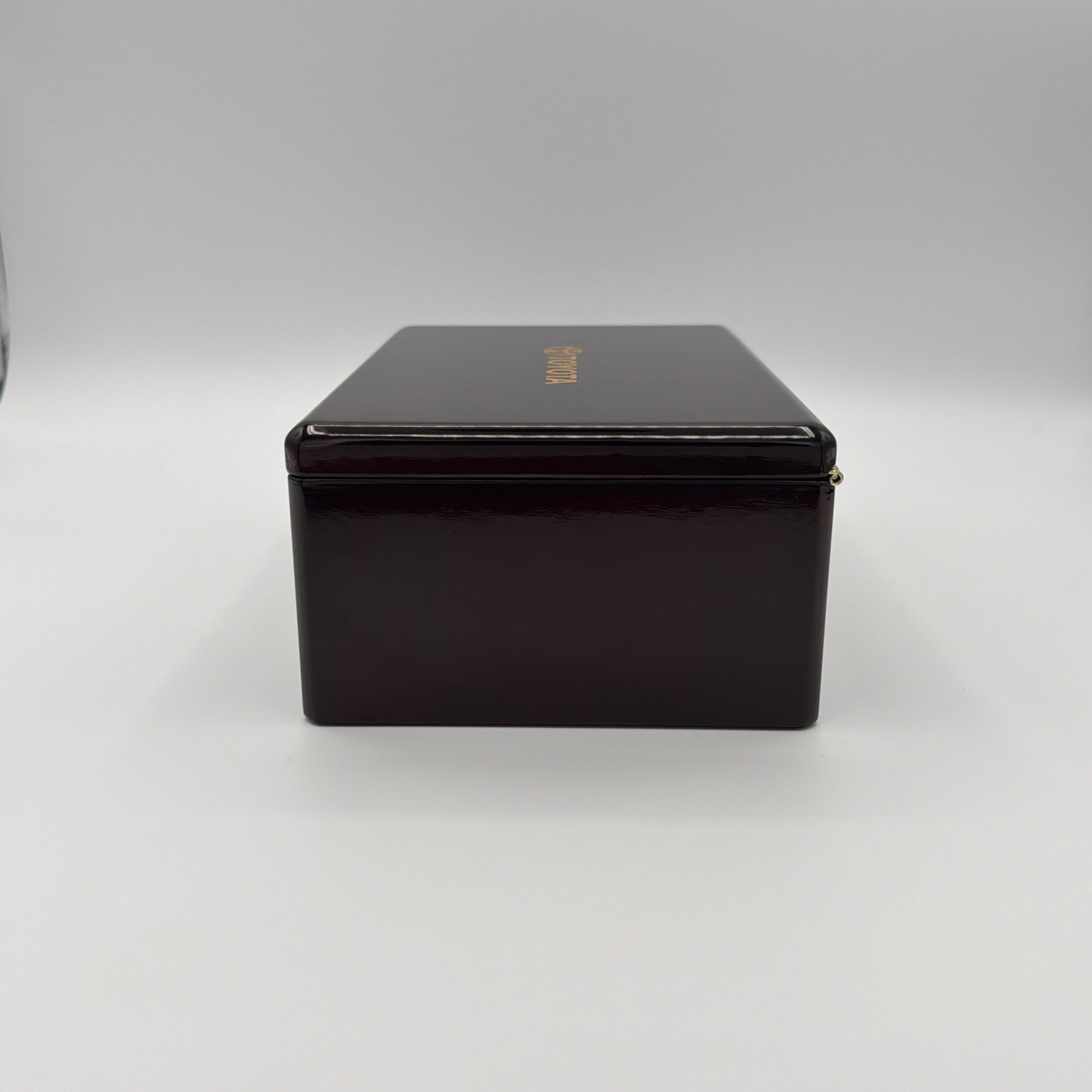 Toyota Rosewood Valet Desk Box Carbon Fiber Pen Sticky Notes Piano Finish