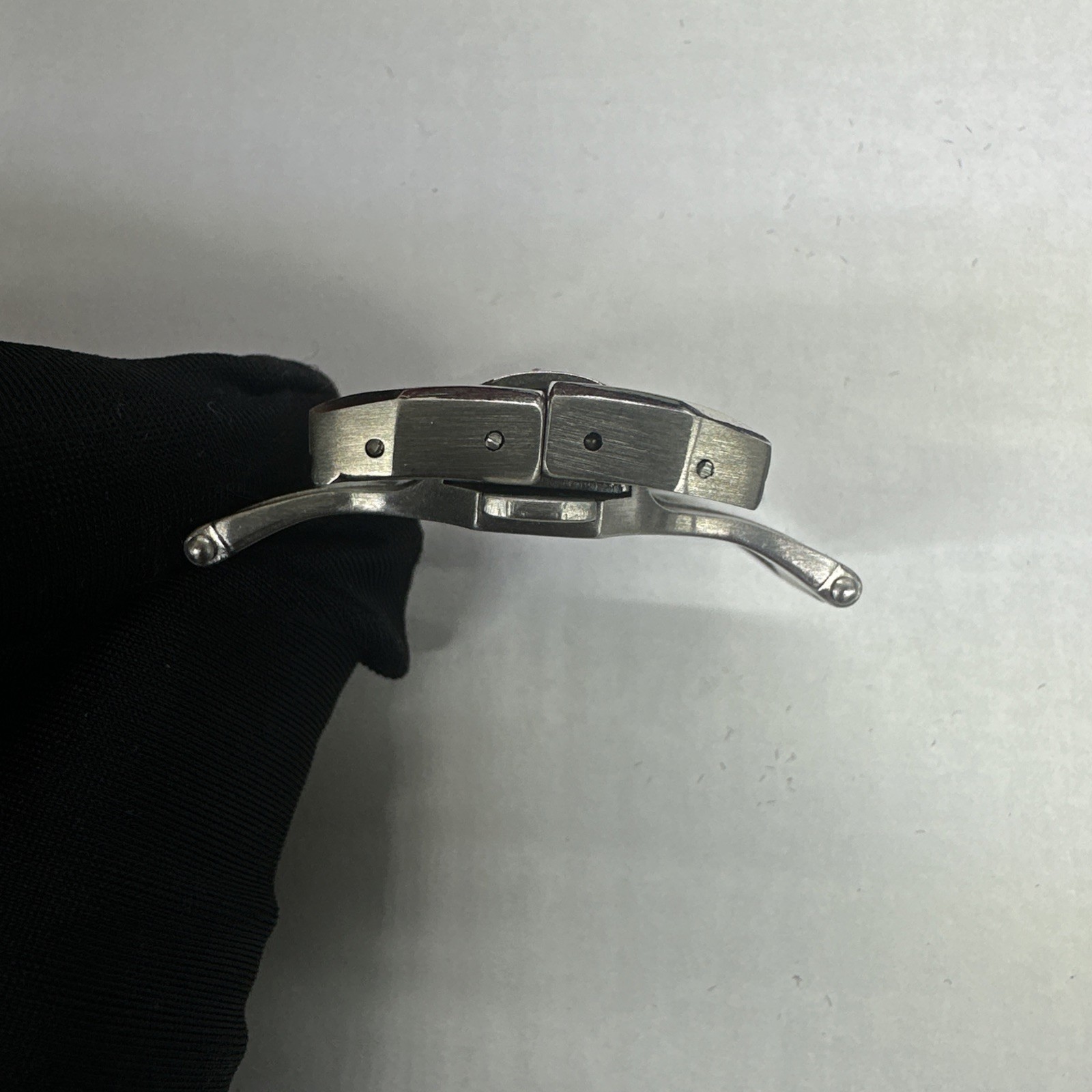 Cartier 18mm Steel Deployment Deployant Clasp For No Holes / Fold Over Strap