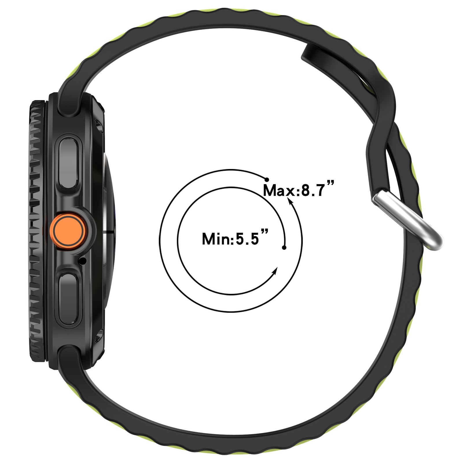 Silicone Watch Band Strap For Samsung Galaxy Watch 8 40/44mm&Watch8 Classic 46mm
