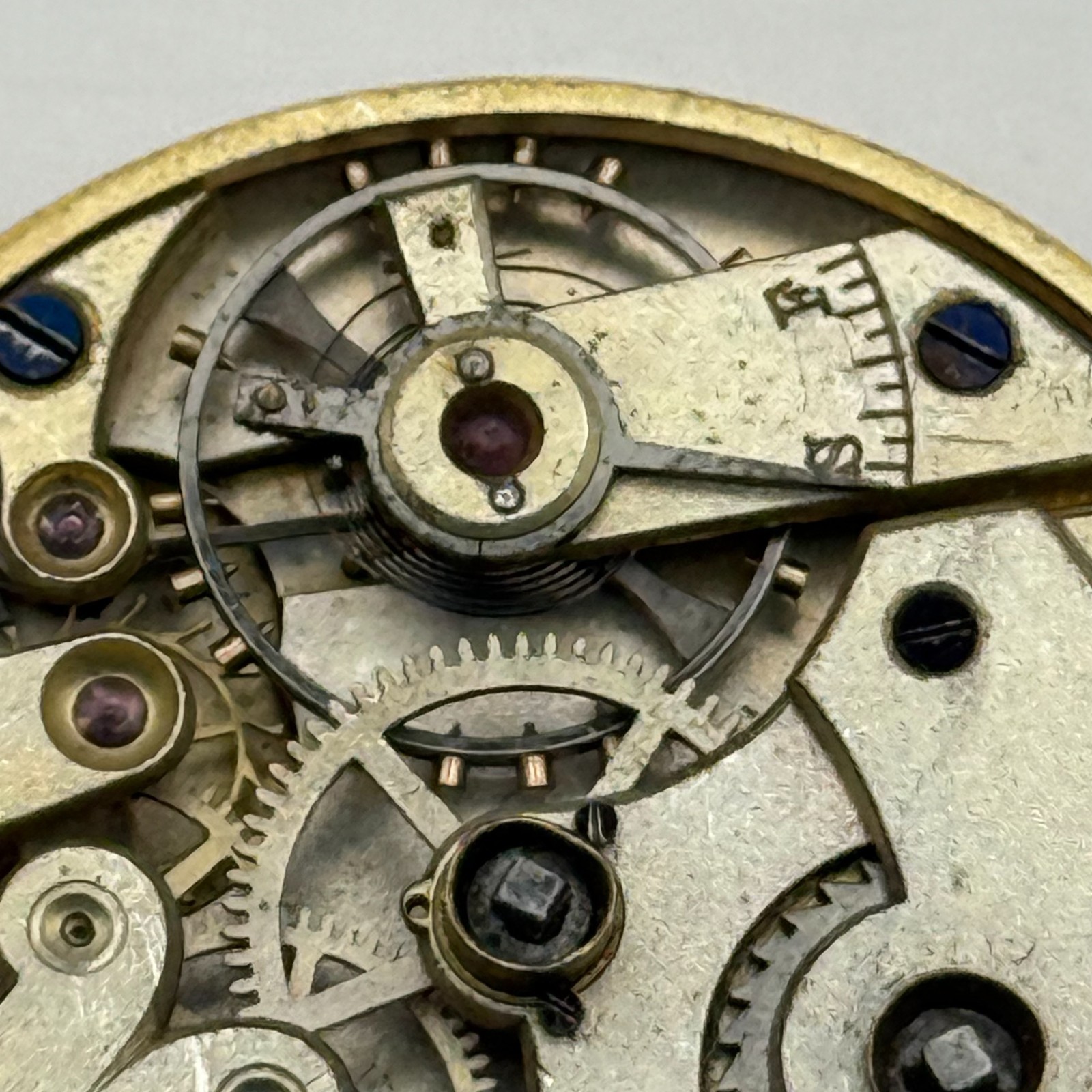 Longines Pocket Watch Movement Antique Sub Seconds Parts Repair Spares 41.2mm