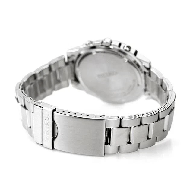 SEIKO SND409P1 Yellow Silver Band Analog Waterproof 5BAR Men’s Watch New in Box