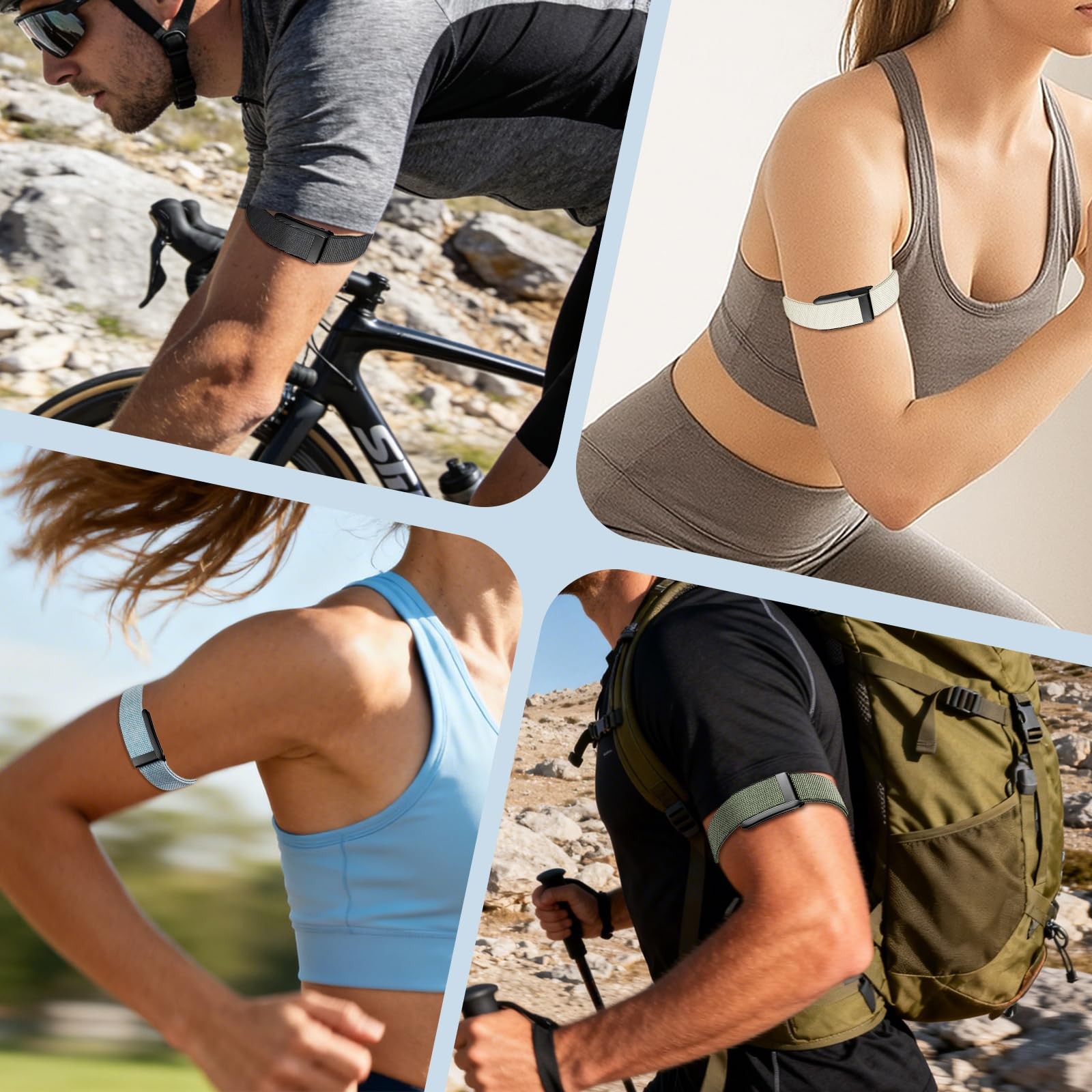Anpzband Bicep-Band Compatible with Whoop-5.0-2Packs Arm/Ankle Adjustable Nyl…
