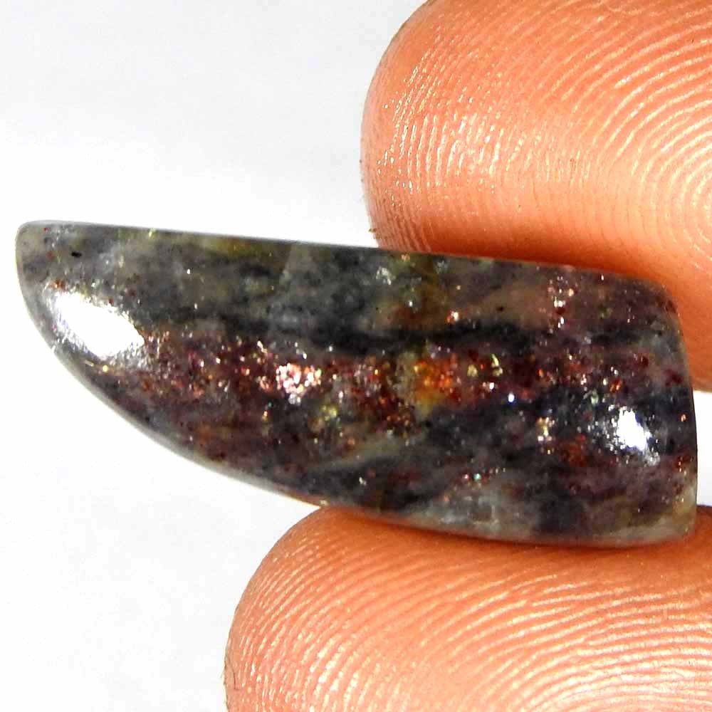 13.90Cts100%Natural Red Blue Iolite Sunstone Fancy Cabochon Loose Gemstone