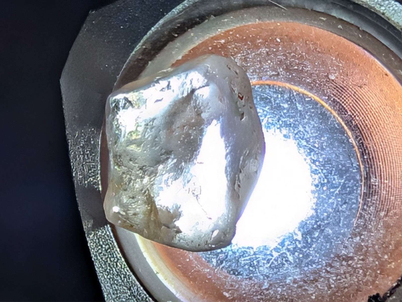 USA seller 6.28 Cut to IF SRI LANKA White Sapphire facet rough gemstone