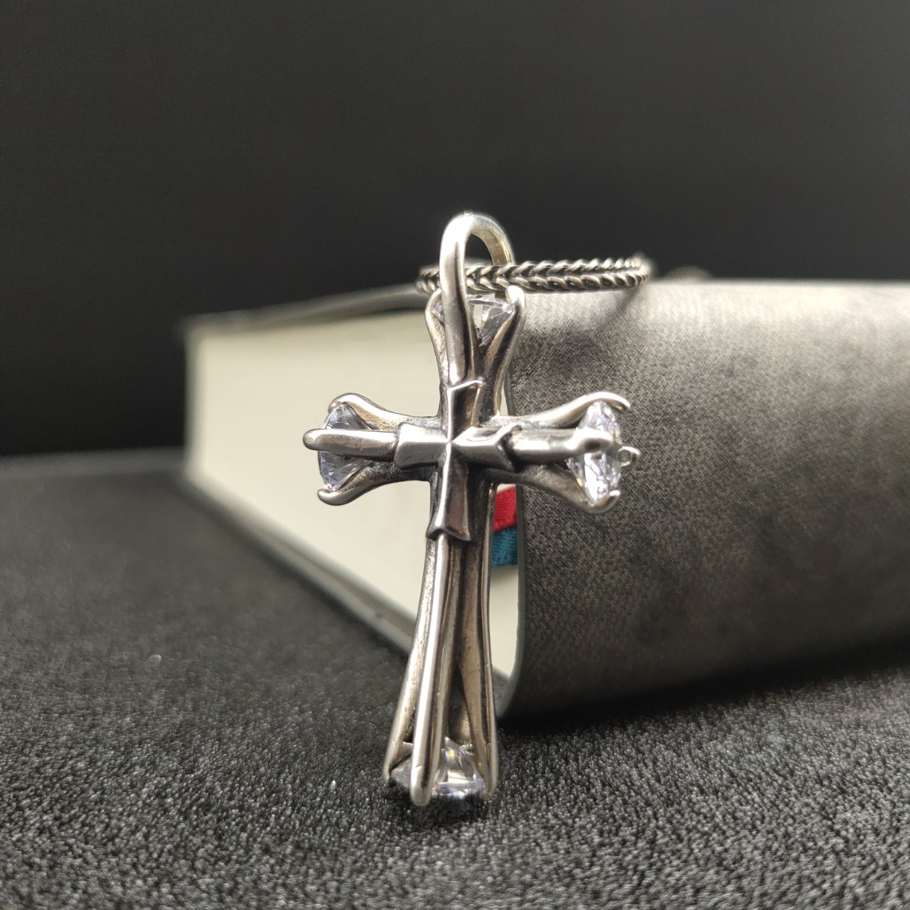 Gothic Architectural Cross, S925 Silver, Men’s Faith & Protection Charm Fast