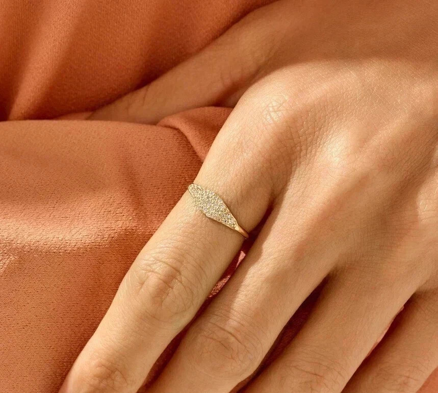 Art Deco Style Round Cut Lab Created Diamond Engagement 14k Yellow Gold FN Ring
