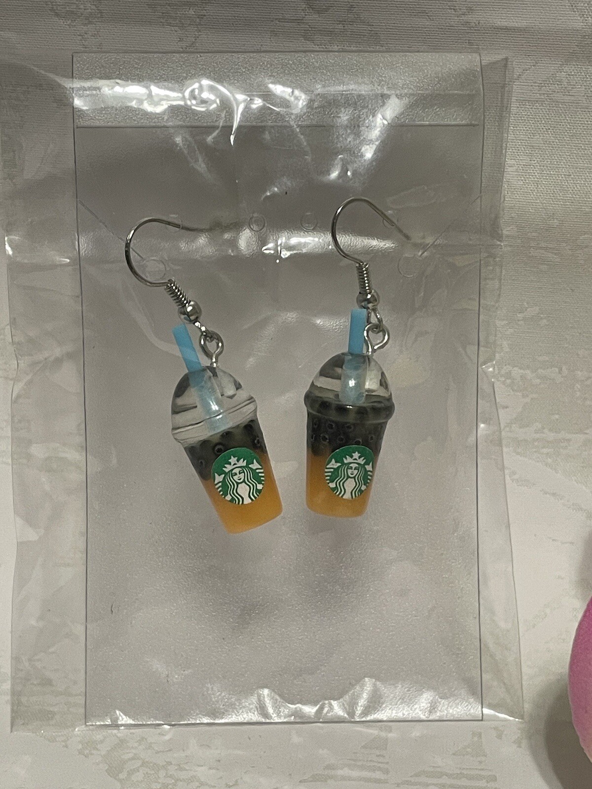 Miniature Starbucks Boba Earrings, Kawaii, Lead & Nickel Free