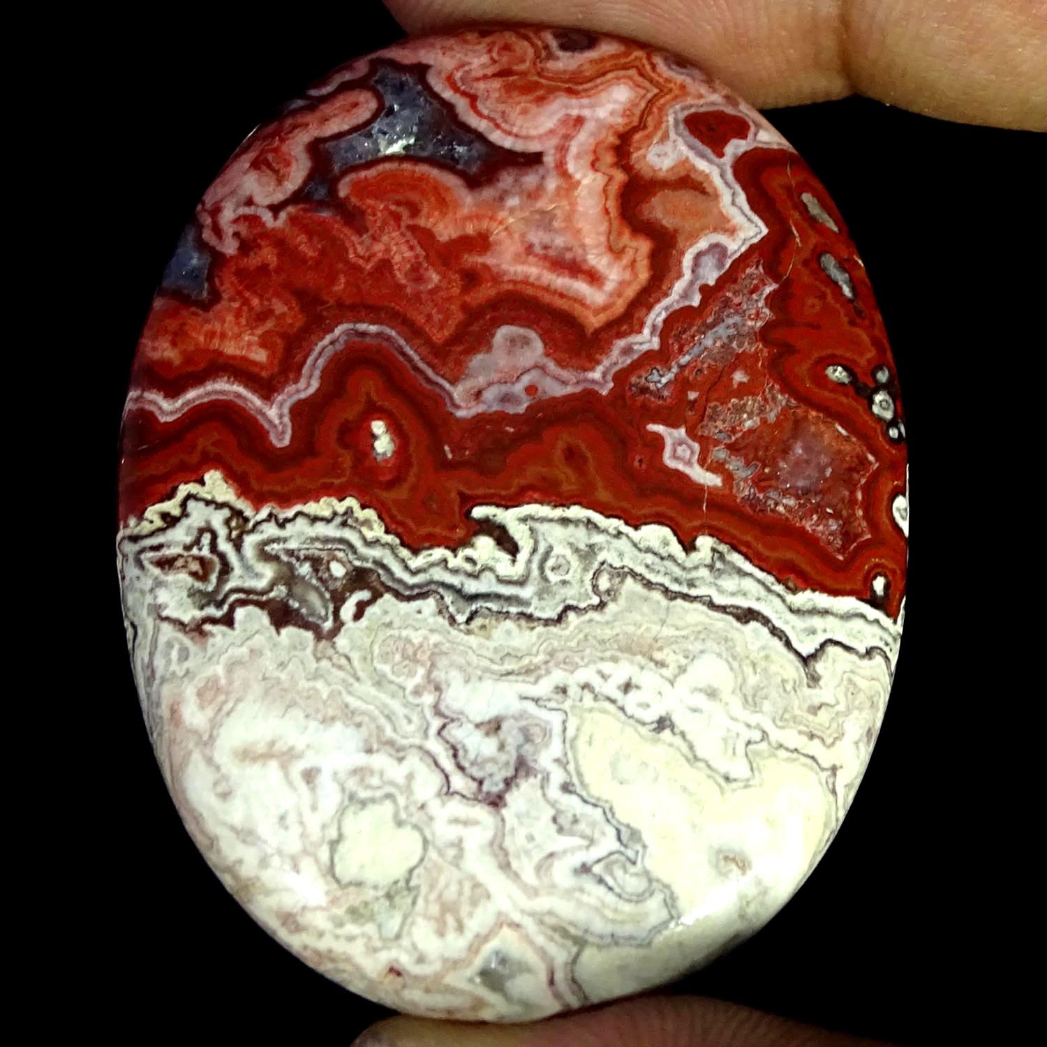 100.00Cts. 100% Natural Rosita Jasper Oval Cabochon Gemstone 37X50X5MM