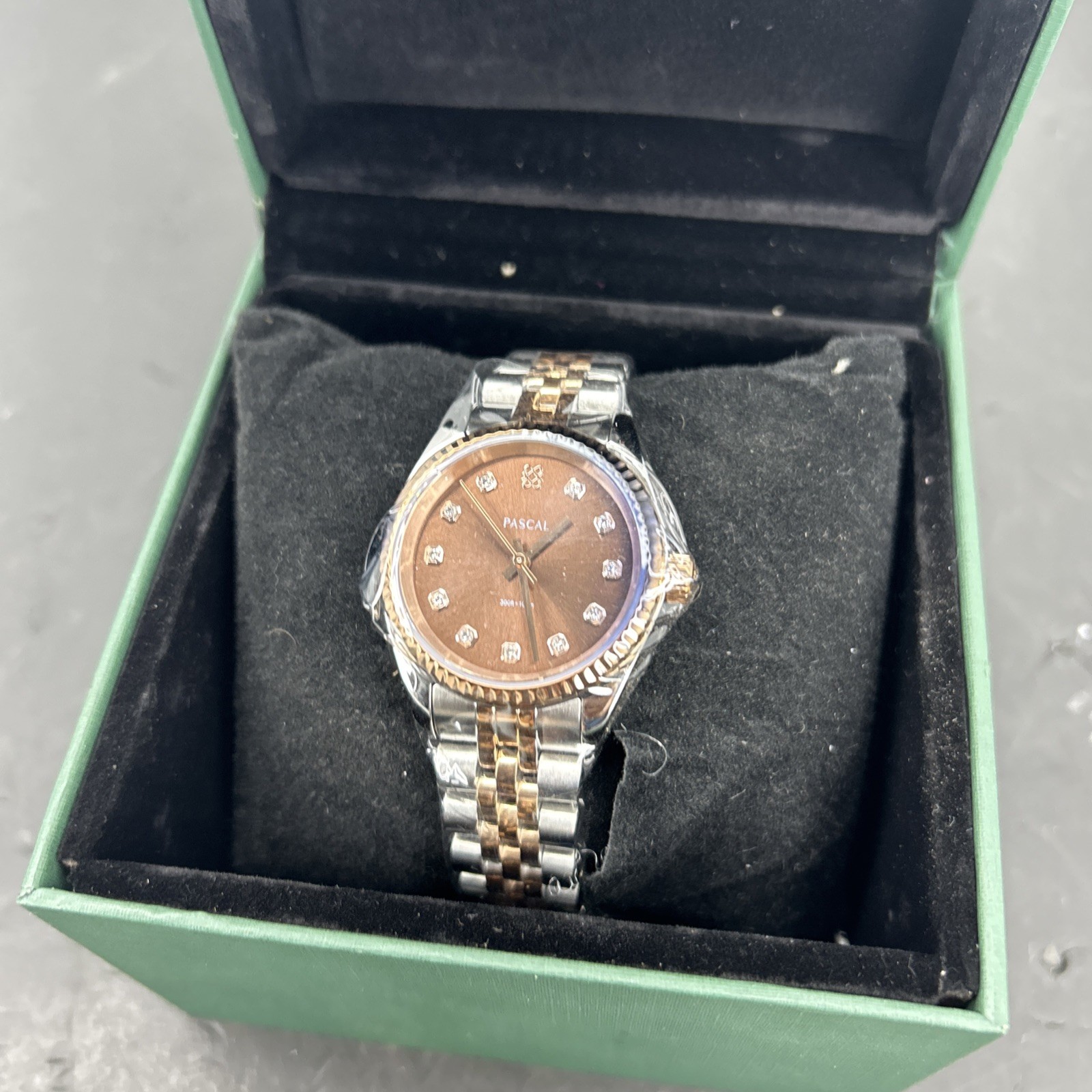 NEW PASCAL WOMAN’S ROSE GOLD/BROWN WATCH! $310.00 MSRP