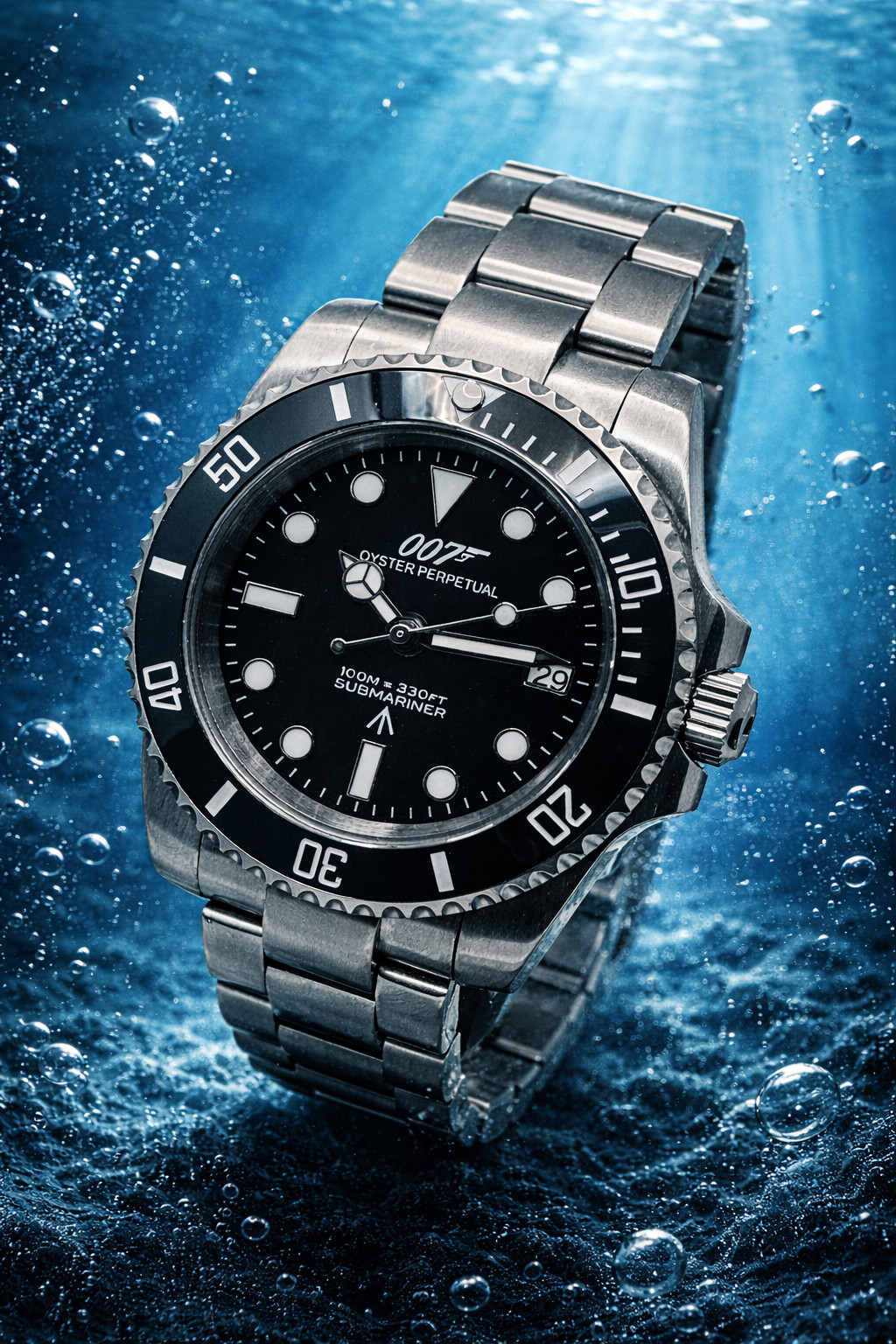 James Bond 007 BOND ‘Goldfinger’ Seiko NH35 Automatic Movement Watch Black